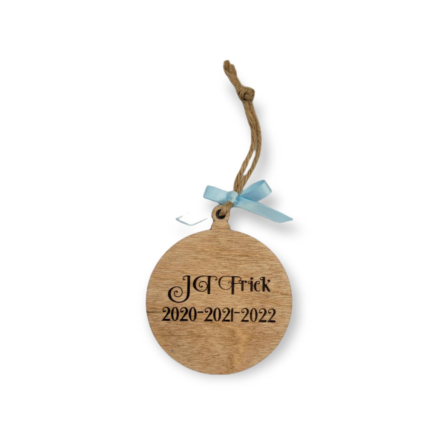 CUSTOM Any Lake Wooden Christmas Ornament