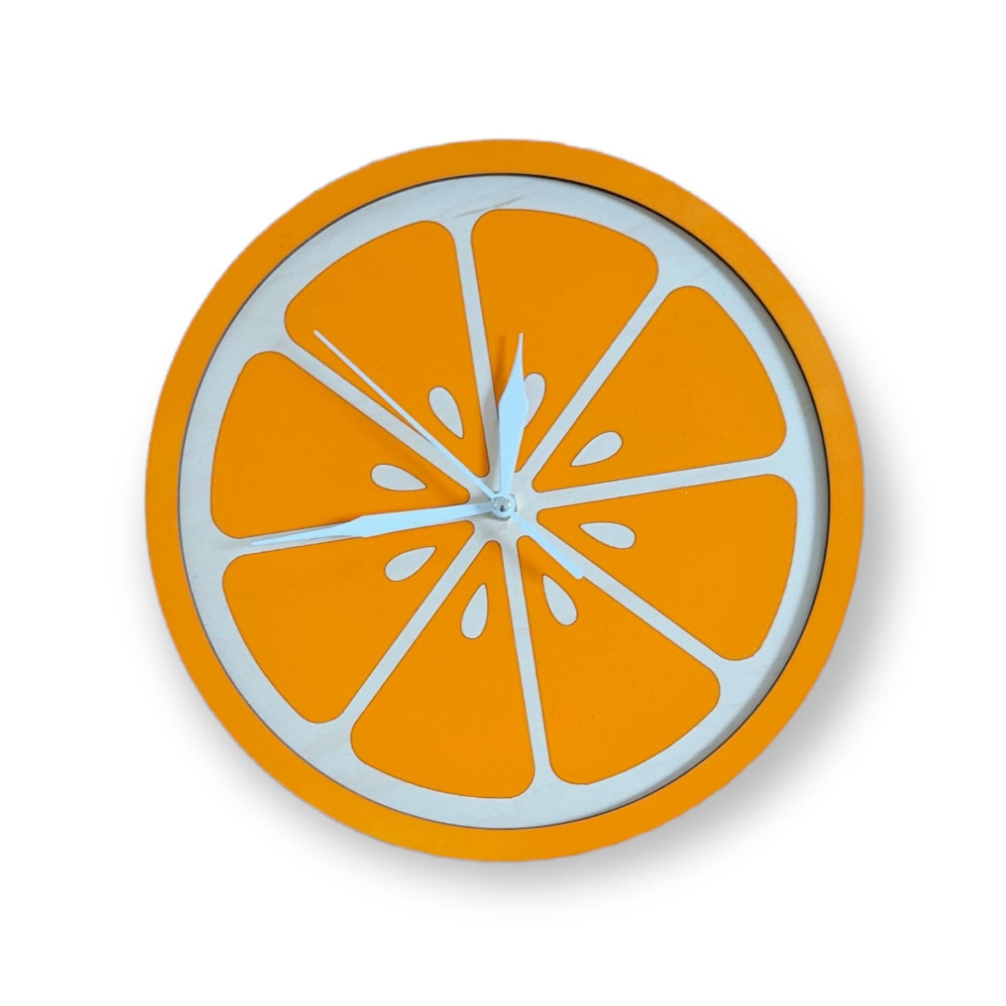Wooden Orange Slice Clock