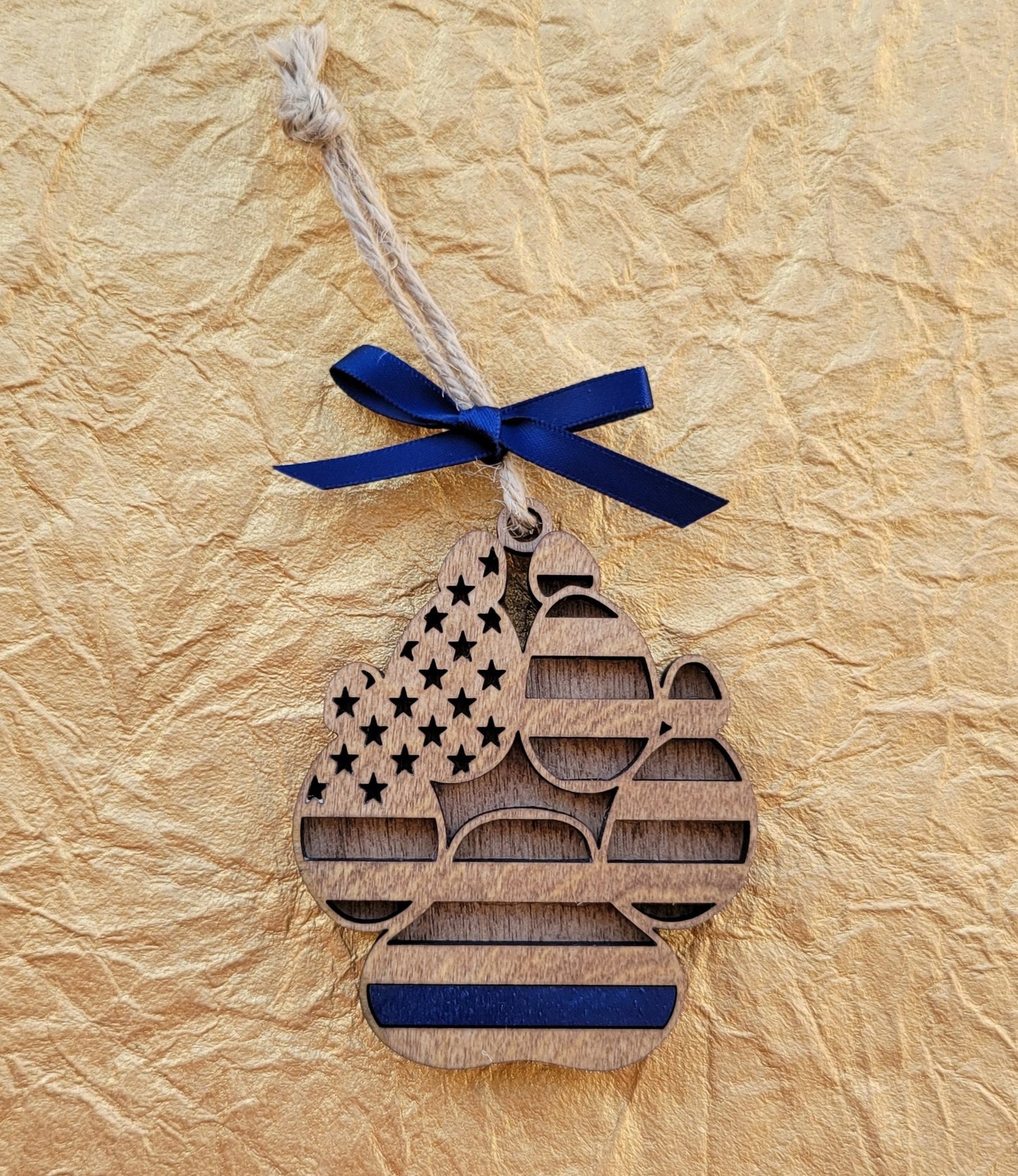 Police K9 Officer Christmas Ornament