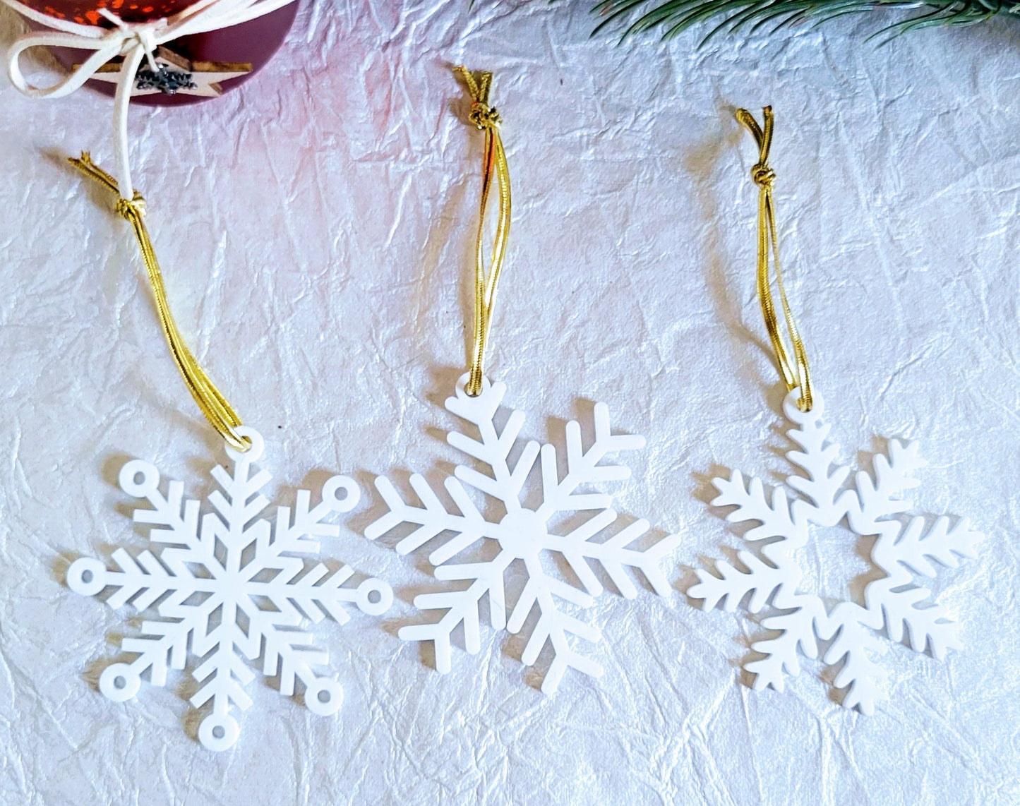 Set of 3 Snowflake Ornaments