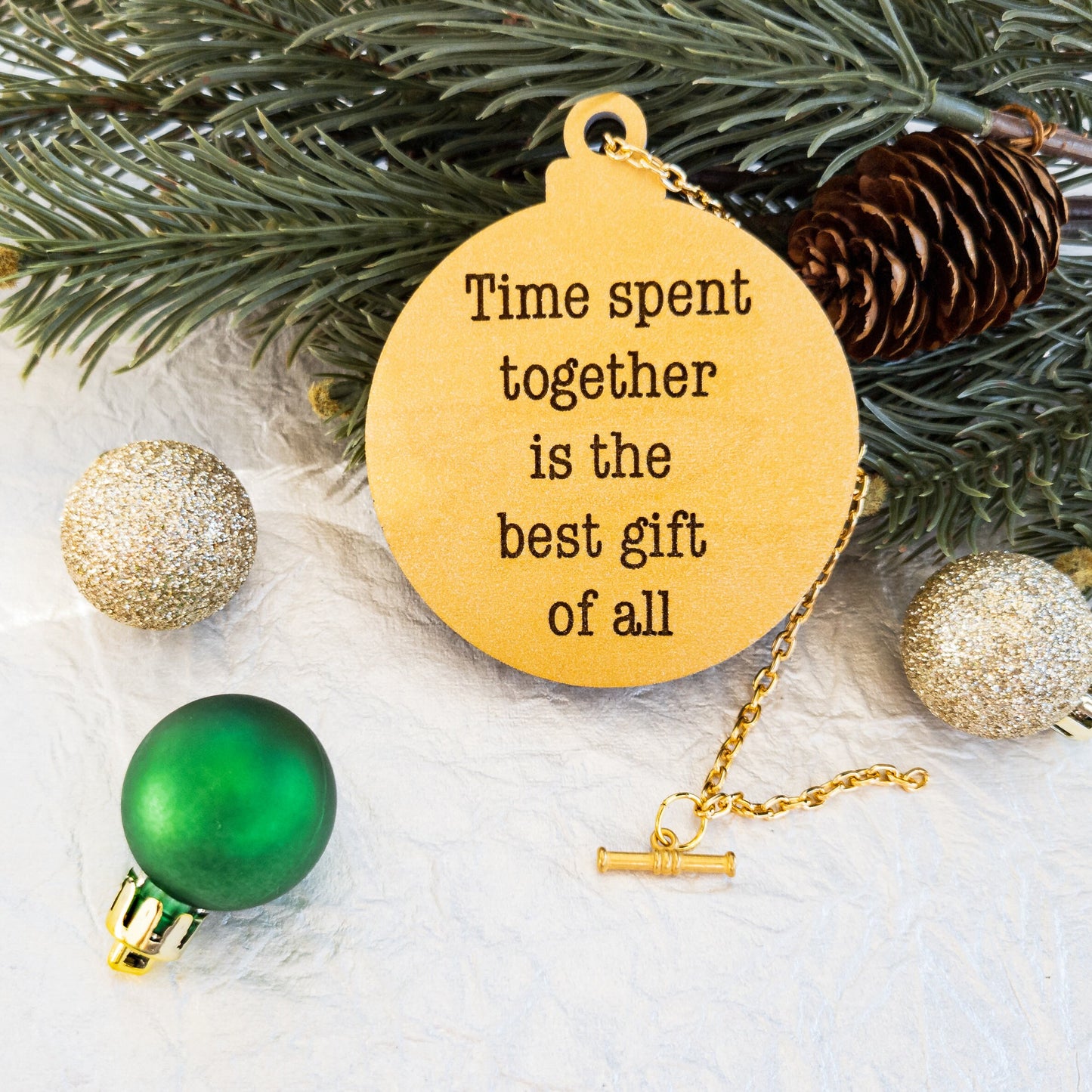 Time Spent Pocket Watch Christmas Ornament