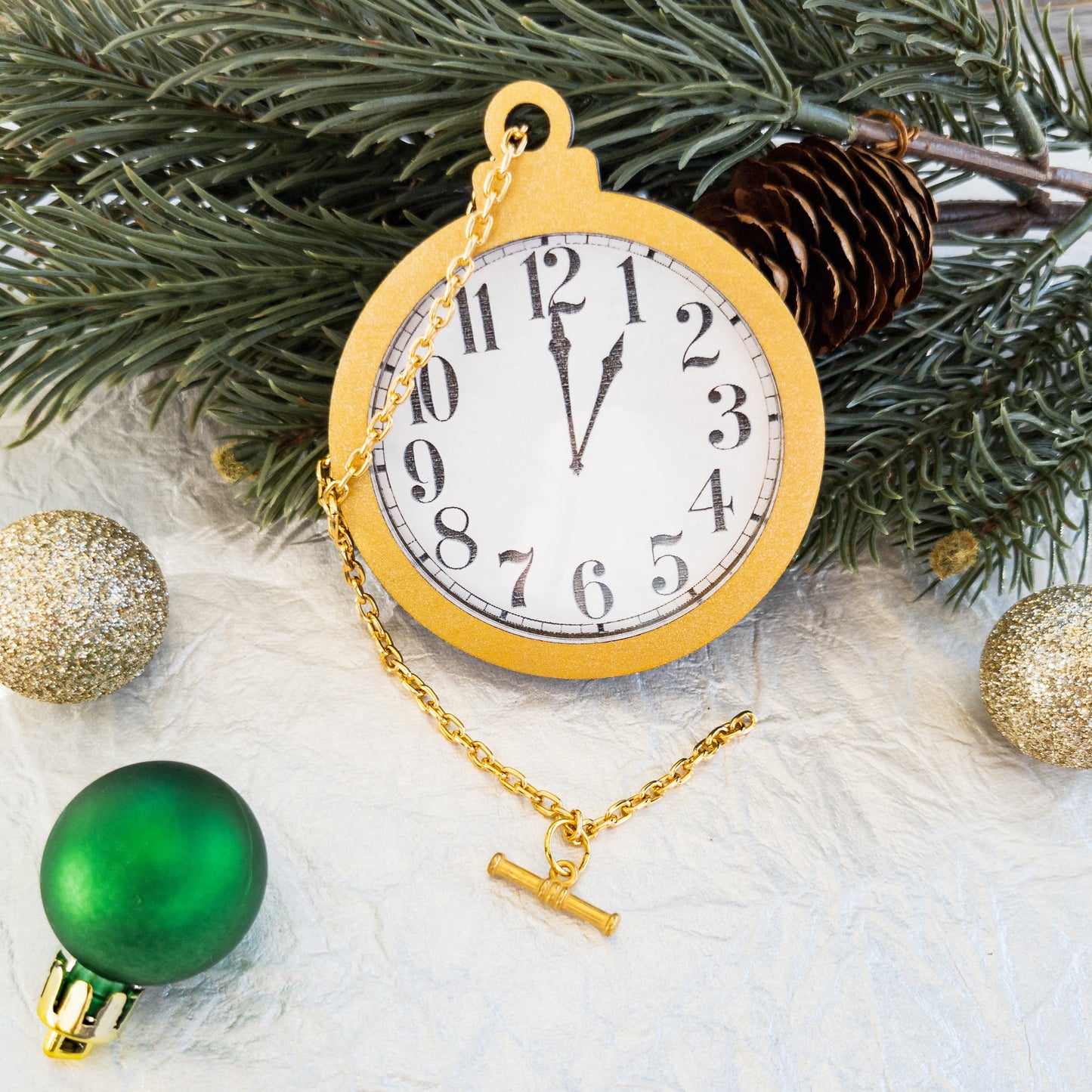 Time Spent Pocket Watch Christmas Ornament