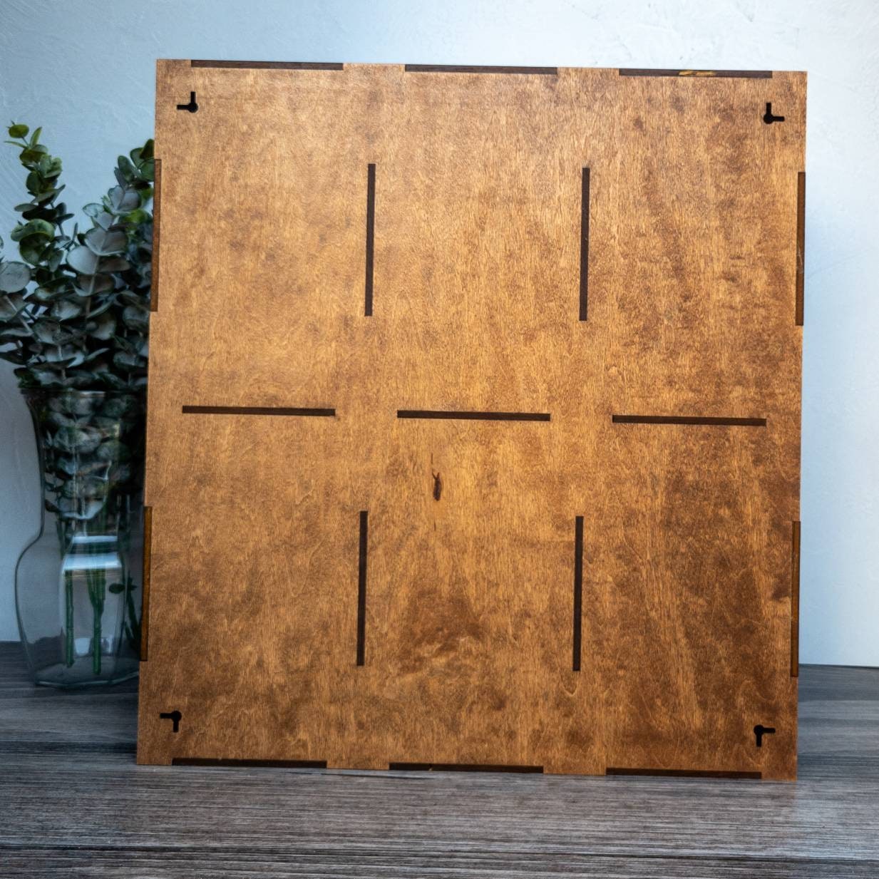 6 Compartment Shadow Box Display Shelf - 9x5.5 - Trinket Shelf - Curio Cabinet
