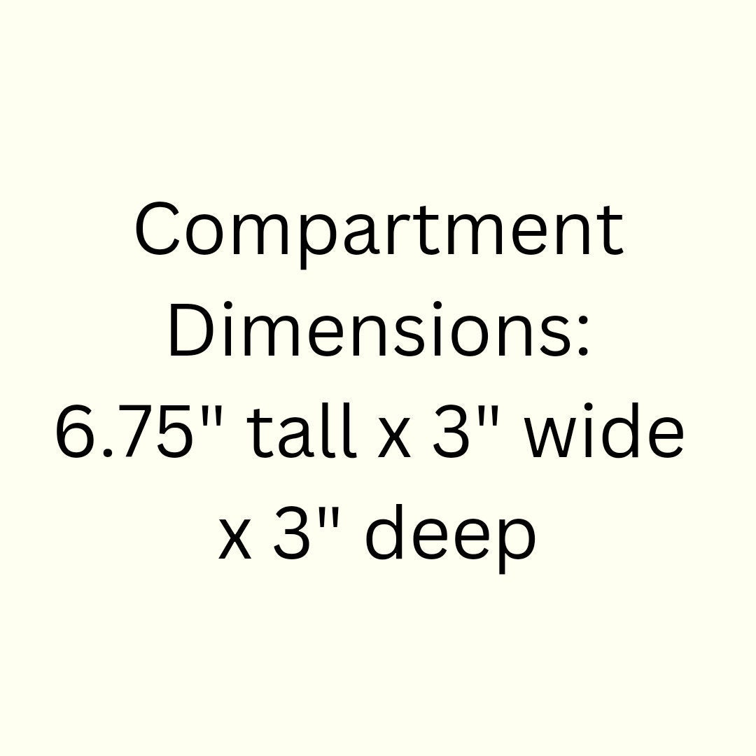 18 Compartment Wooden Display Shelf 6.75"x3"