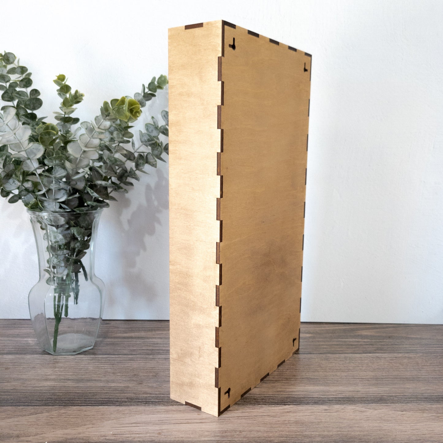 18 Compartment Wooden Display Shelf - 3x3 - Trinket Shelf - Curio Cabinet