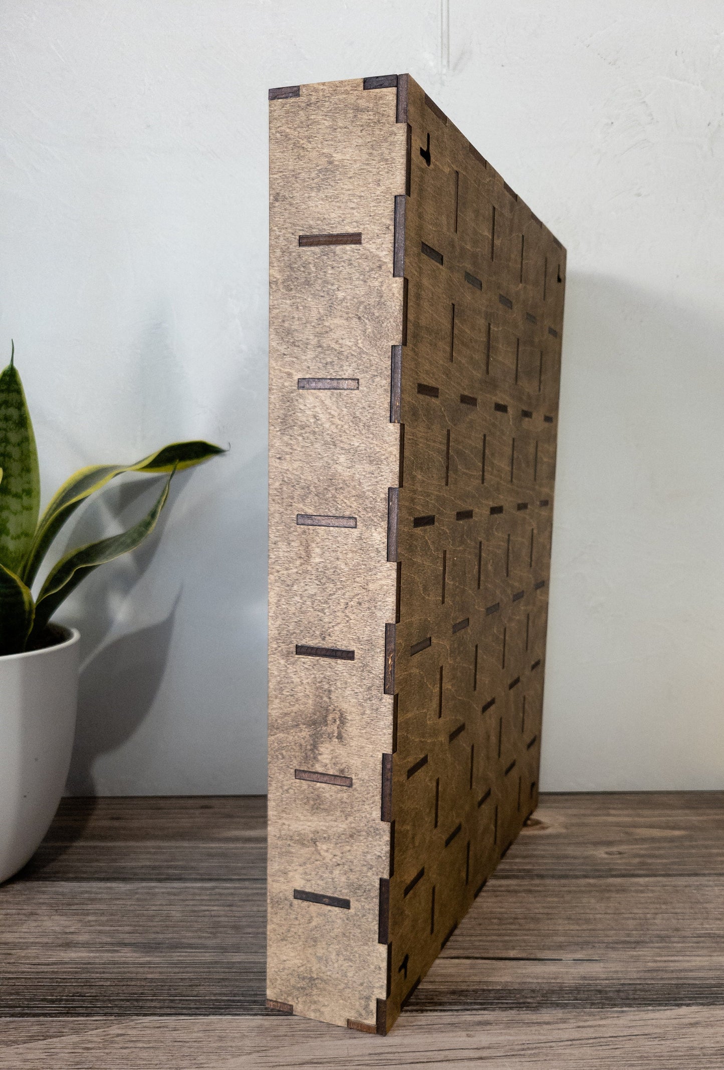 35 Compartment Wooden Display Shelf- 2.45x2.3 - Trinket Shelf - Curio Cabinet