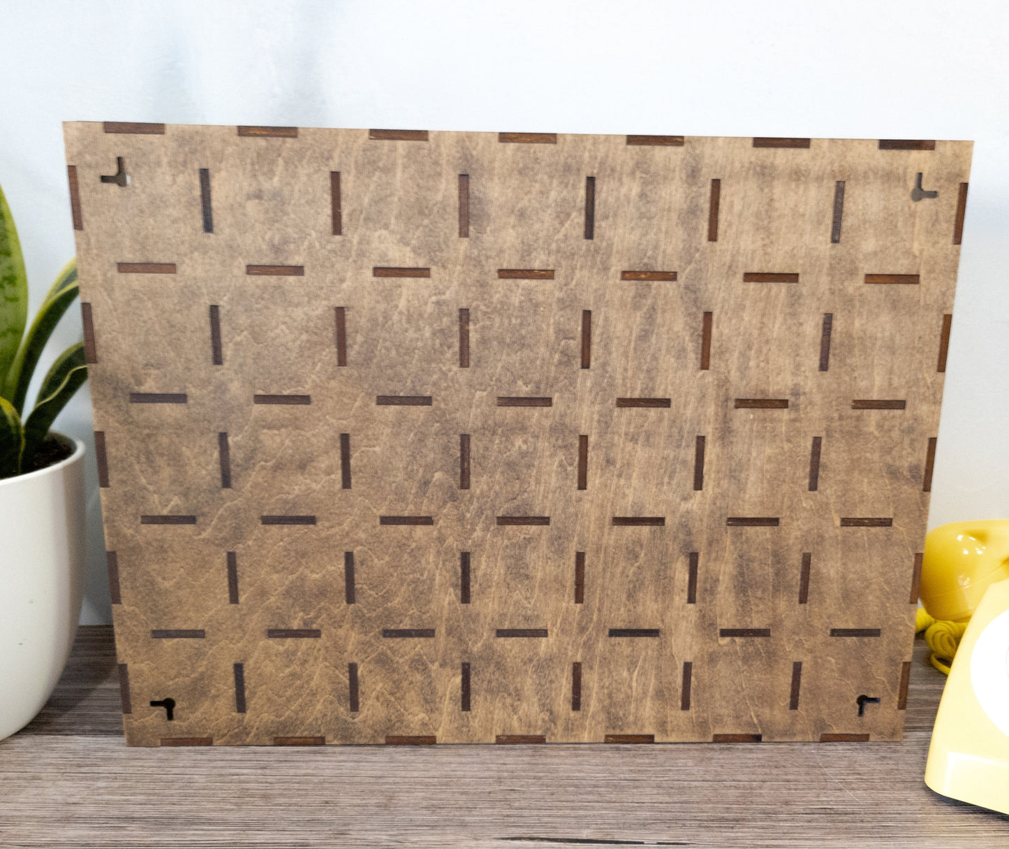 35 Compartment Wooden Display Shelf- 2.45x2.3 - Trinket Shelf - Curio Cabinet