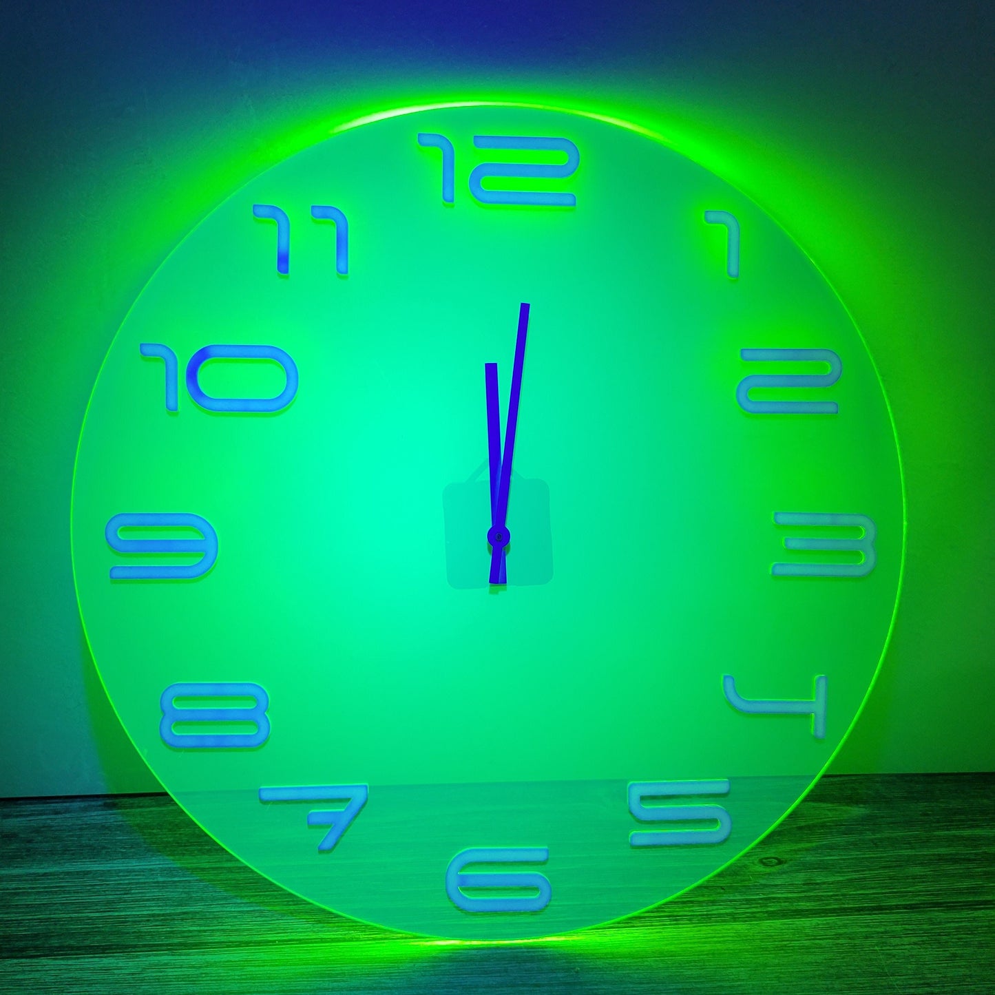 Blacklight Space Clock