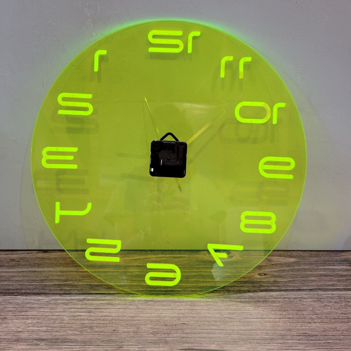 Blacklight Space Clock