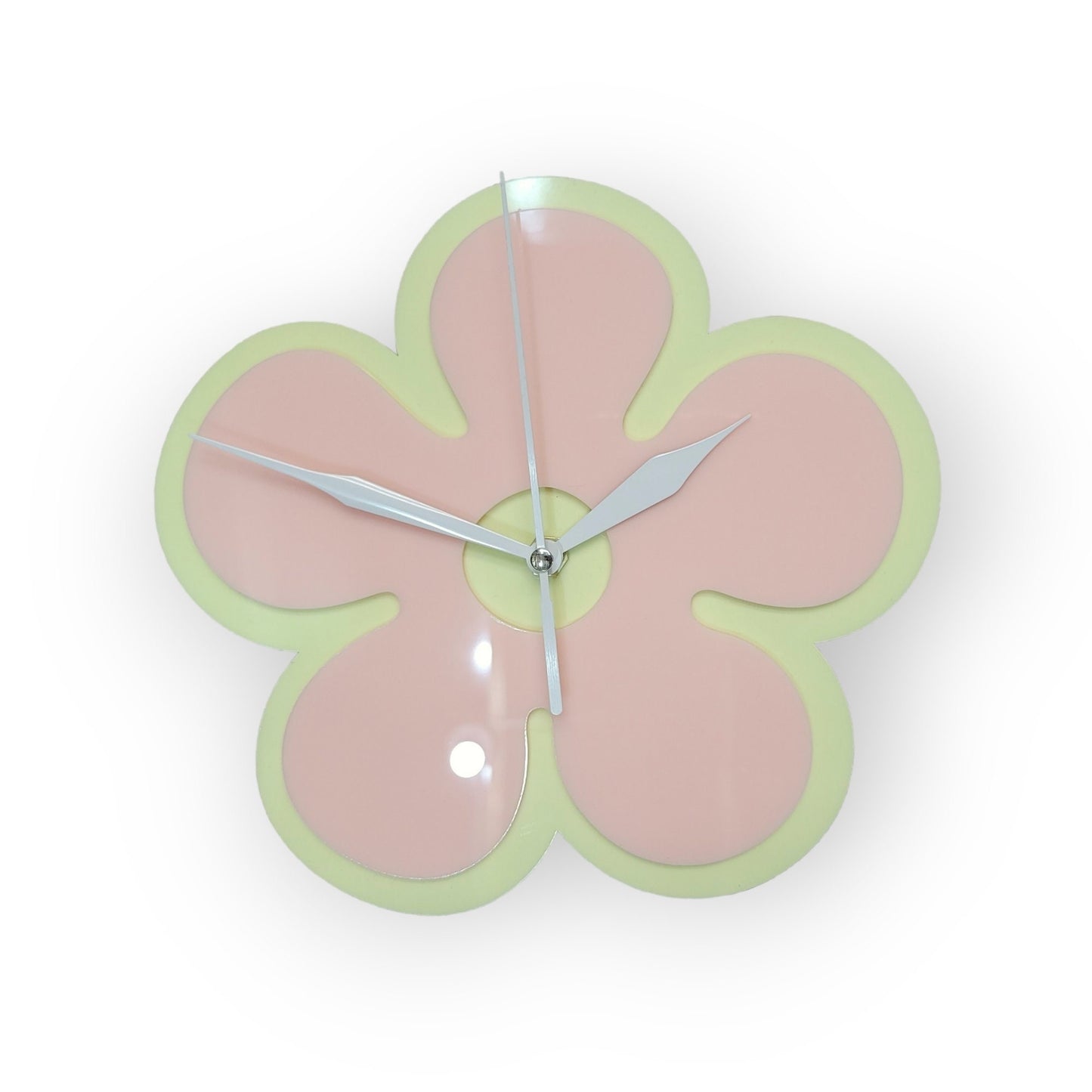 Pink Mini Daisy Wall Clock