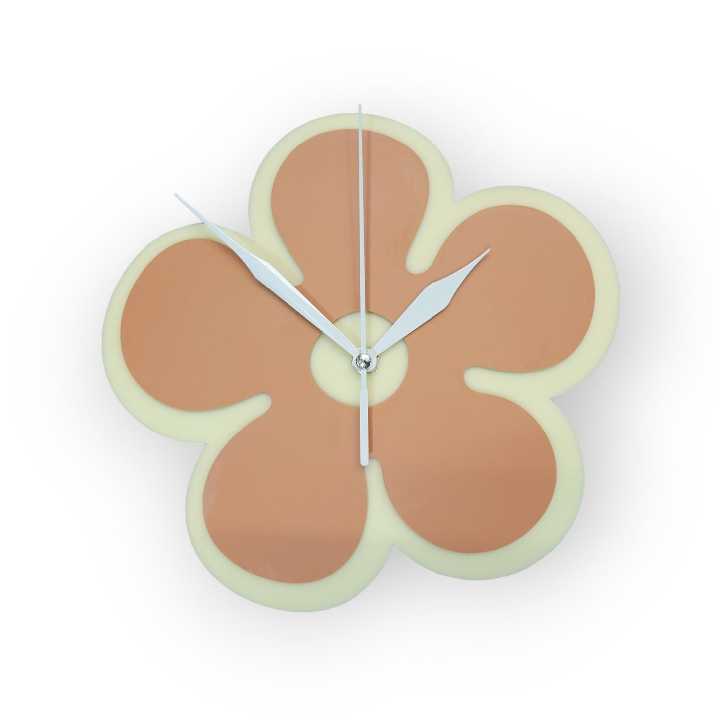 Terracotta Mini Daisy Wall Clock