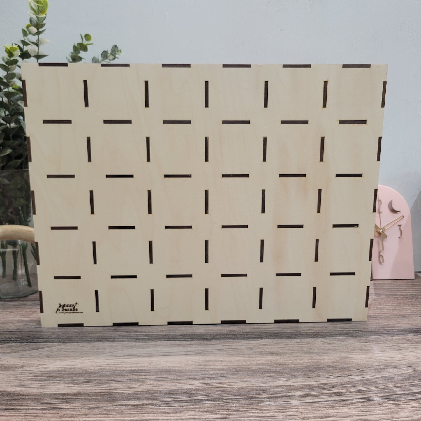 30 Compartment Wooden Display Shelf - 3x3 - Trinket Shelf - Curio Cabinet