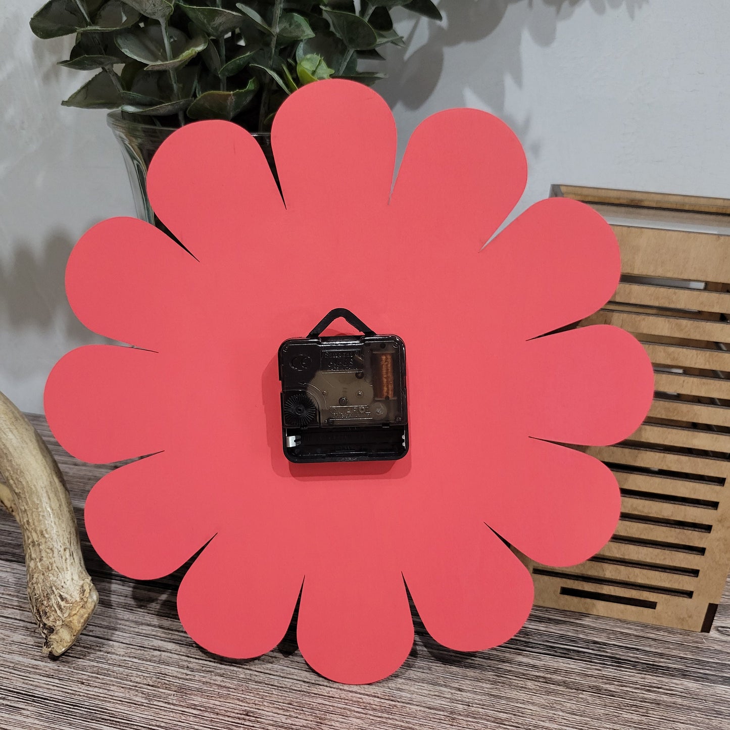 Hot Pink Daisy Wall Clock