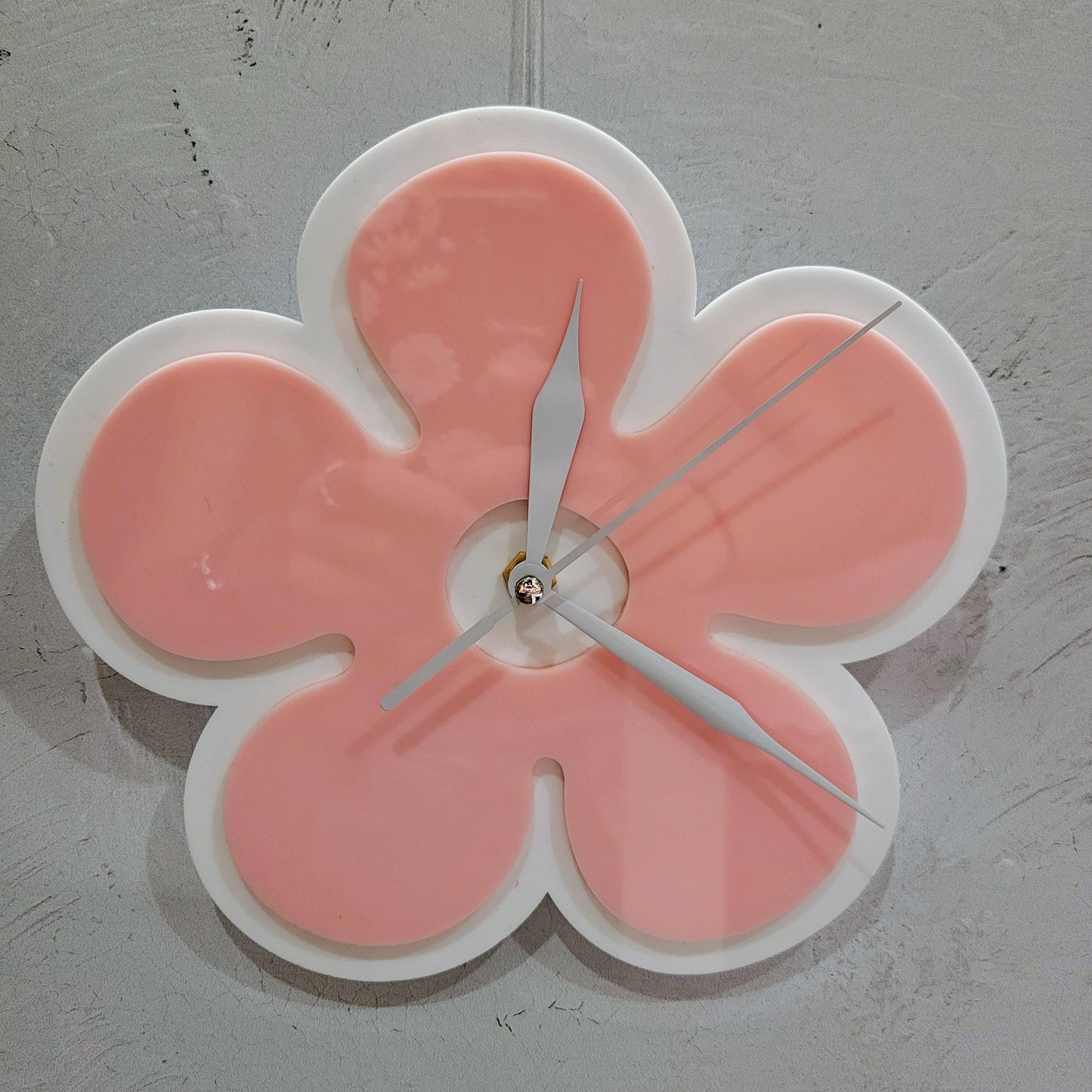 Pink Mini Daisy Wall Clock