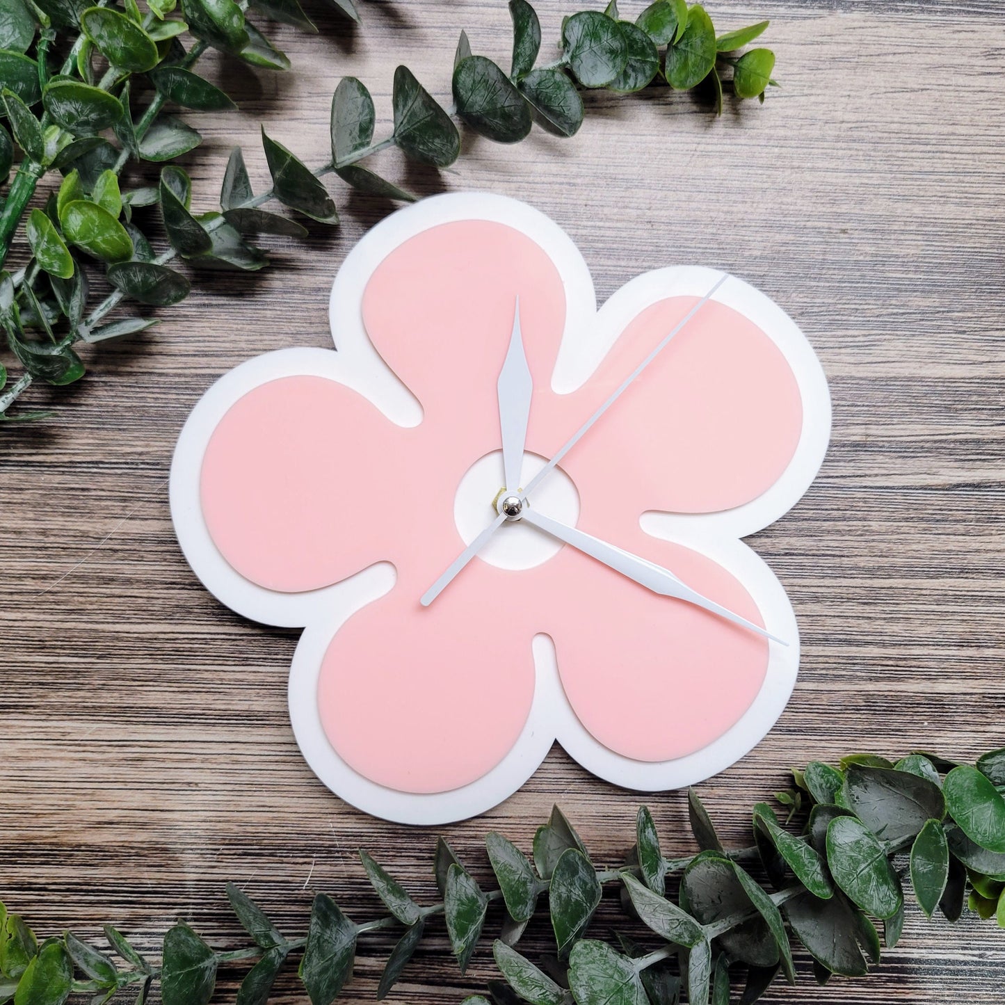 Pink Mini Daisy Wall Clock