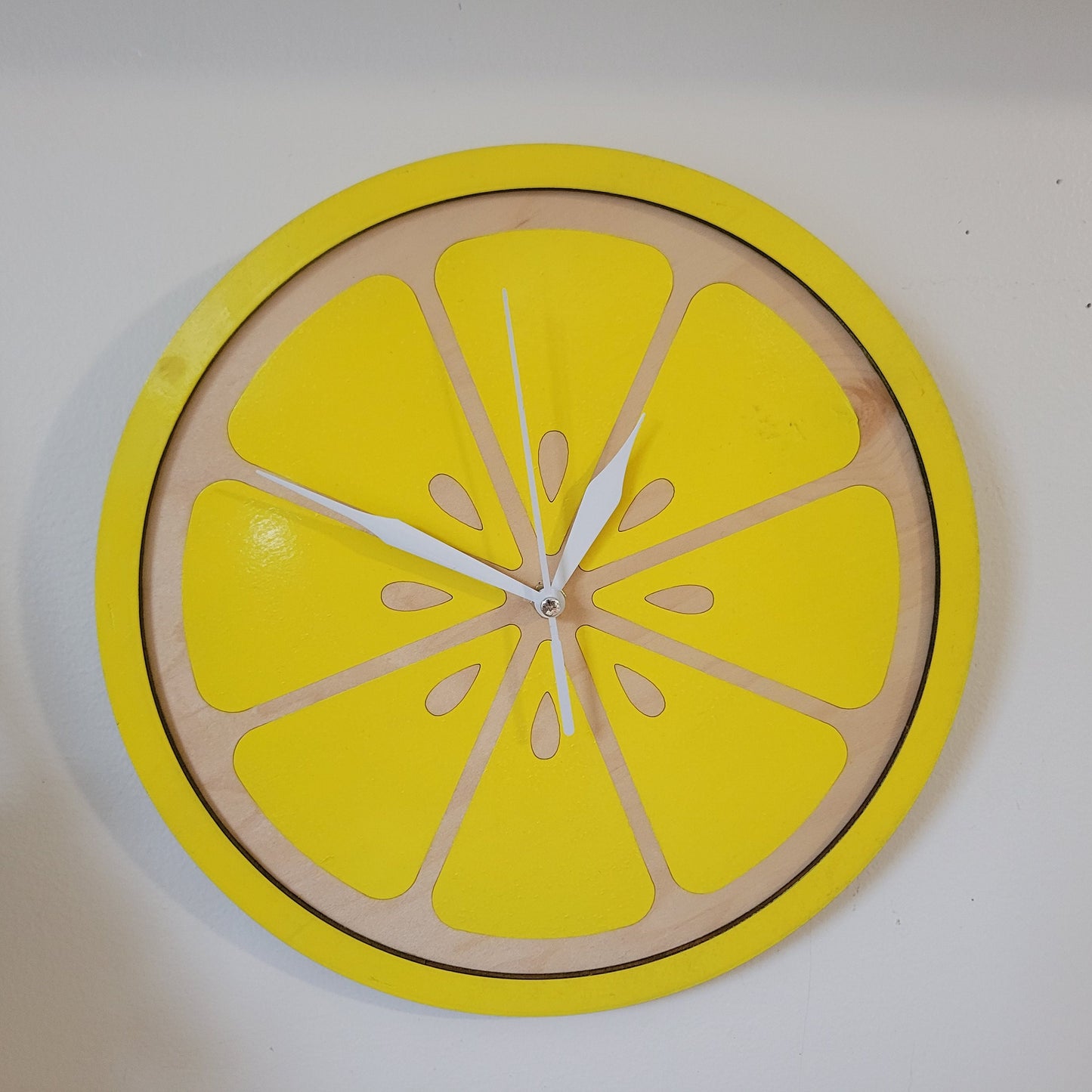 Wooden Lemon Slice Clock