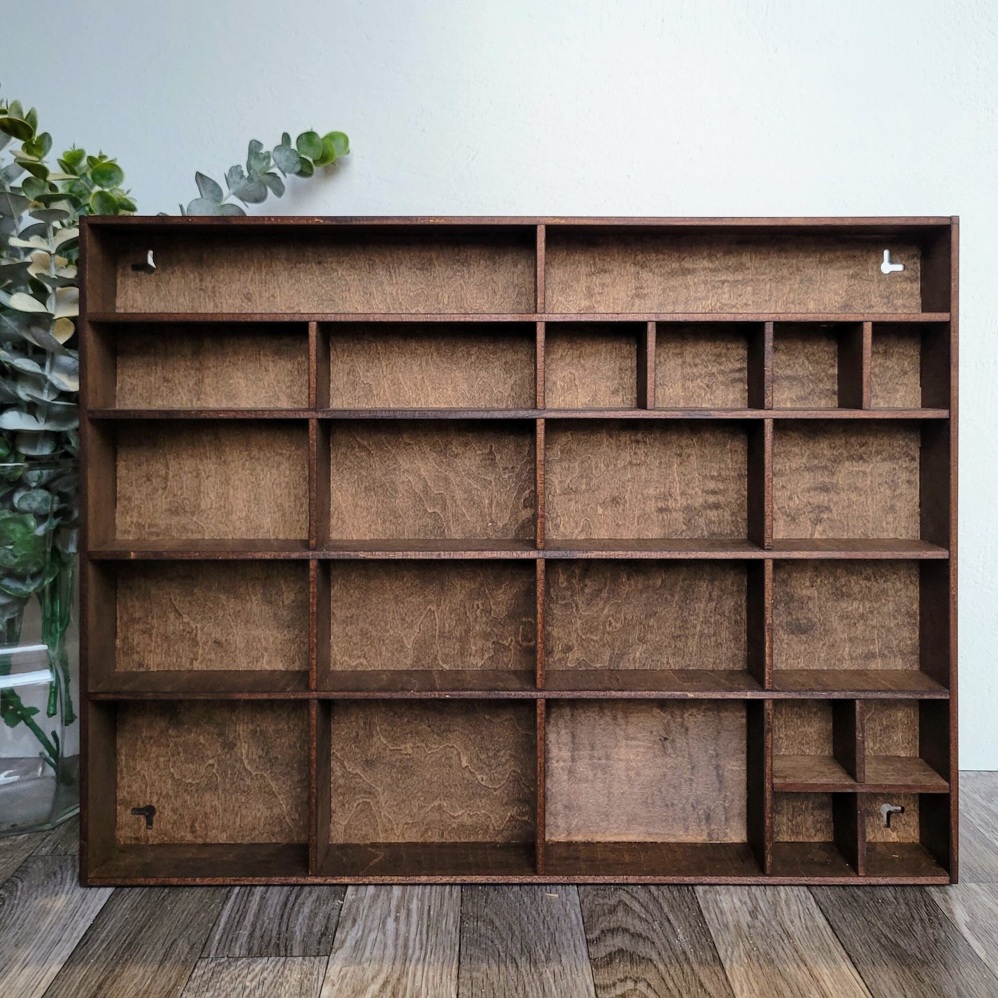 Shadow Box Wooden Display Shelf - Wall Cubby Shelf - Multiple Compartment Sizes - #1 - Trinket Shelf - Curio Cabinet