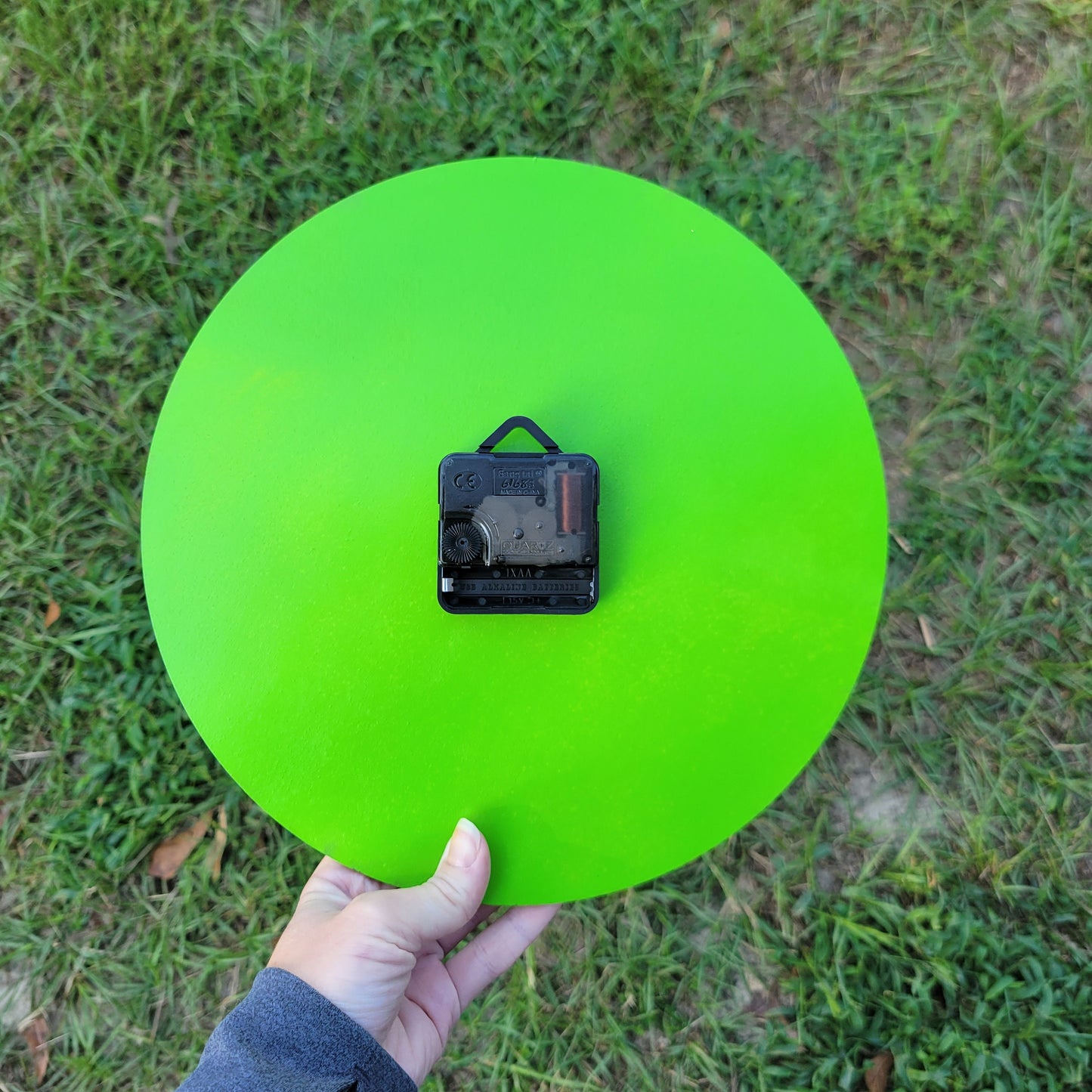 Wooden Lime Slice Clock