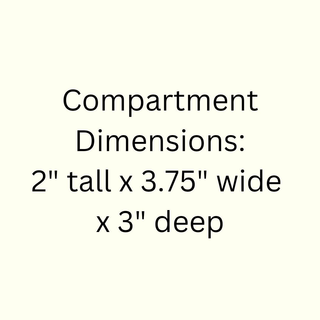 36 Compartment Wooden Display Shelf - 2x3.75 - Trinket Shelf - Curio Cabinet