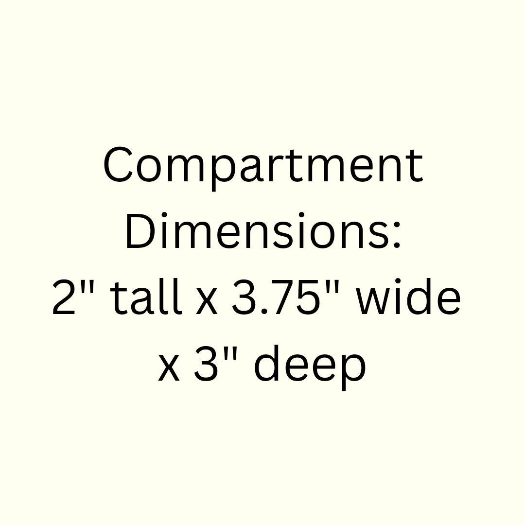 36 Compartment Wooden Display Shelf - 2x3.75 - Trinket Shelf - Curio Cabinet