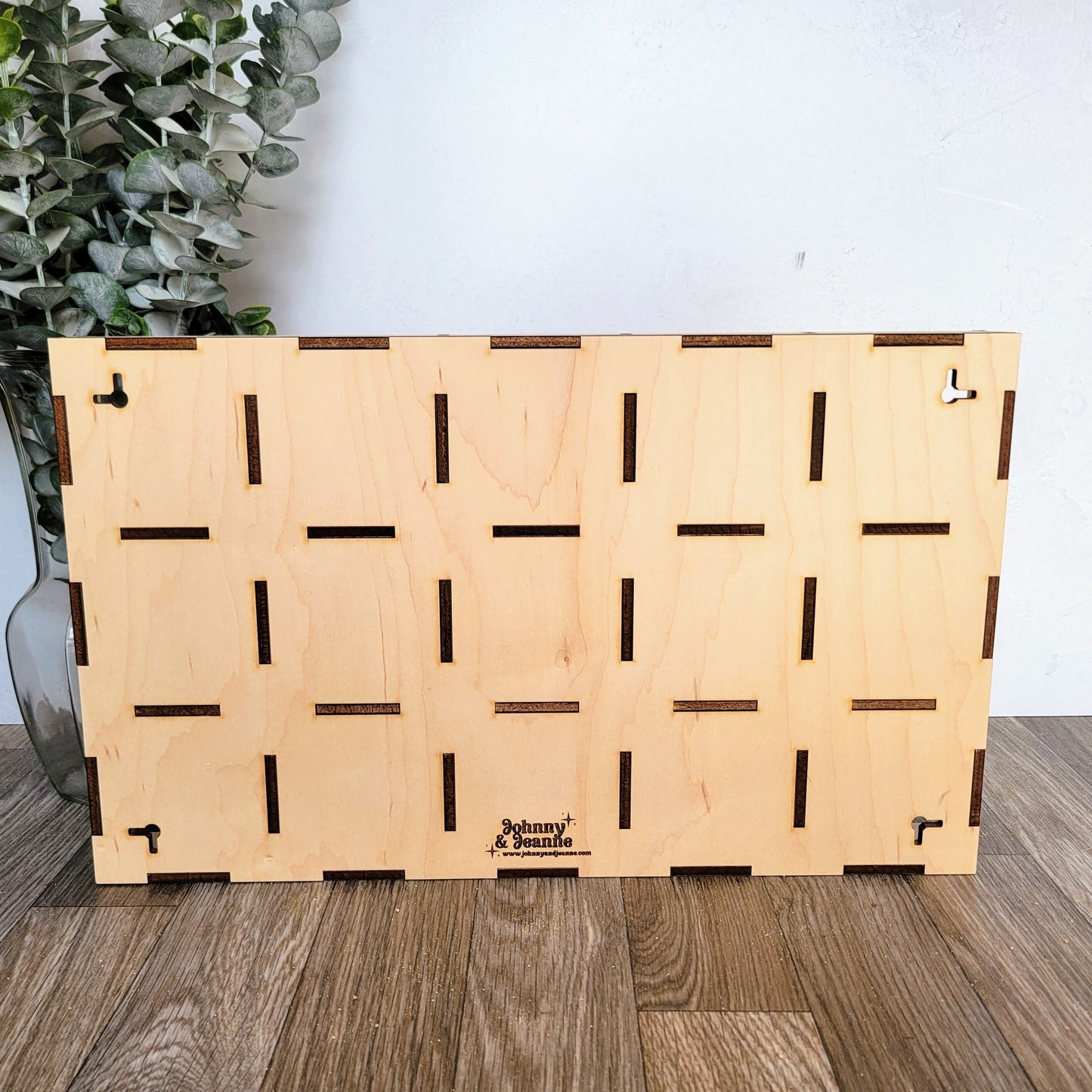 15 Compartment Wooden Display Shelf - 3x3 - Trinket Shelf - Curio Cabinet