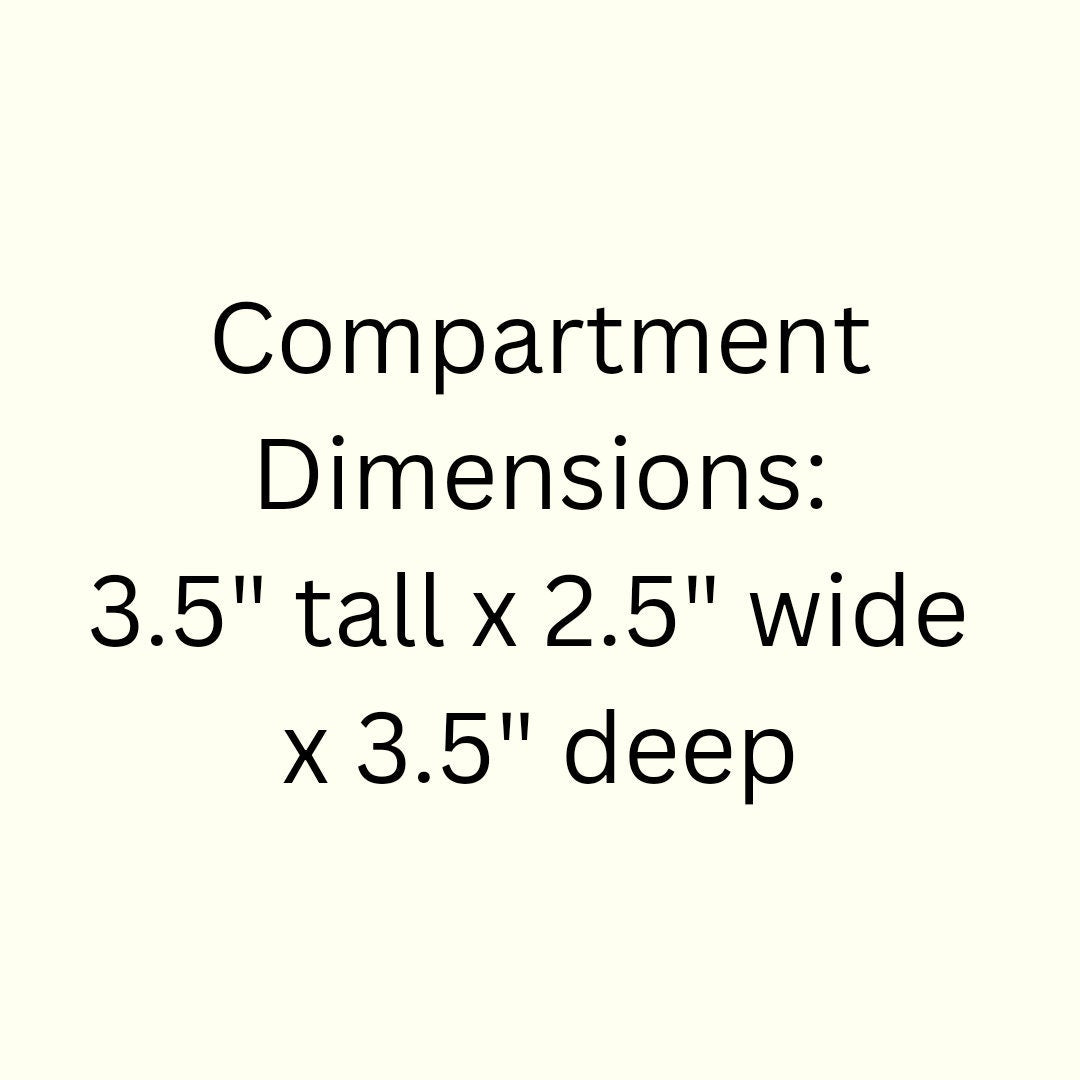 35 Compartment Wooden Display Shelf - 2.5x3.5 - Trinket Shelf - Curio Cabinet