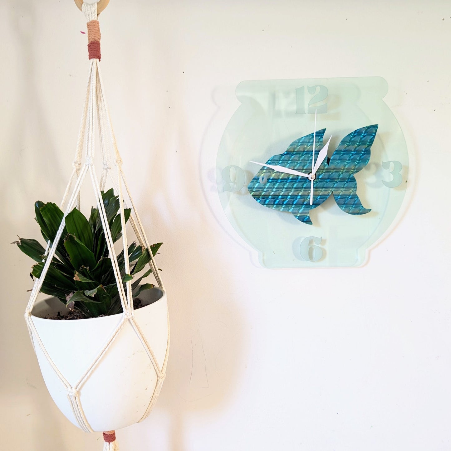 Fish Bowl Wall Clock