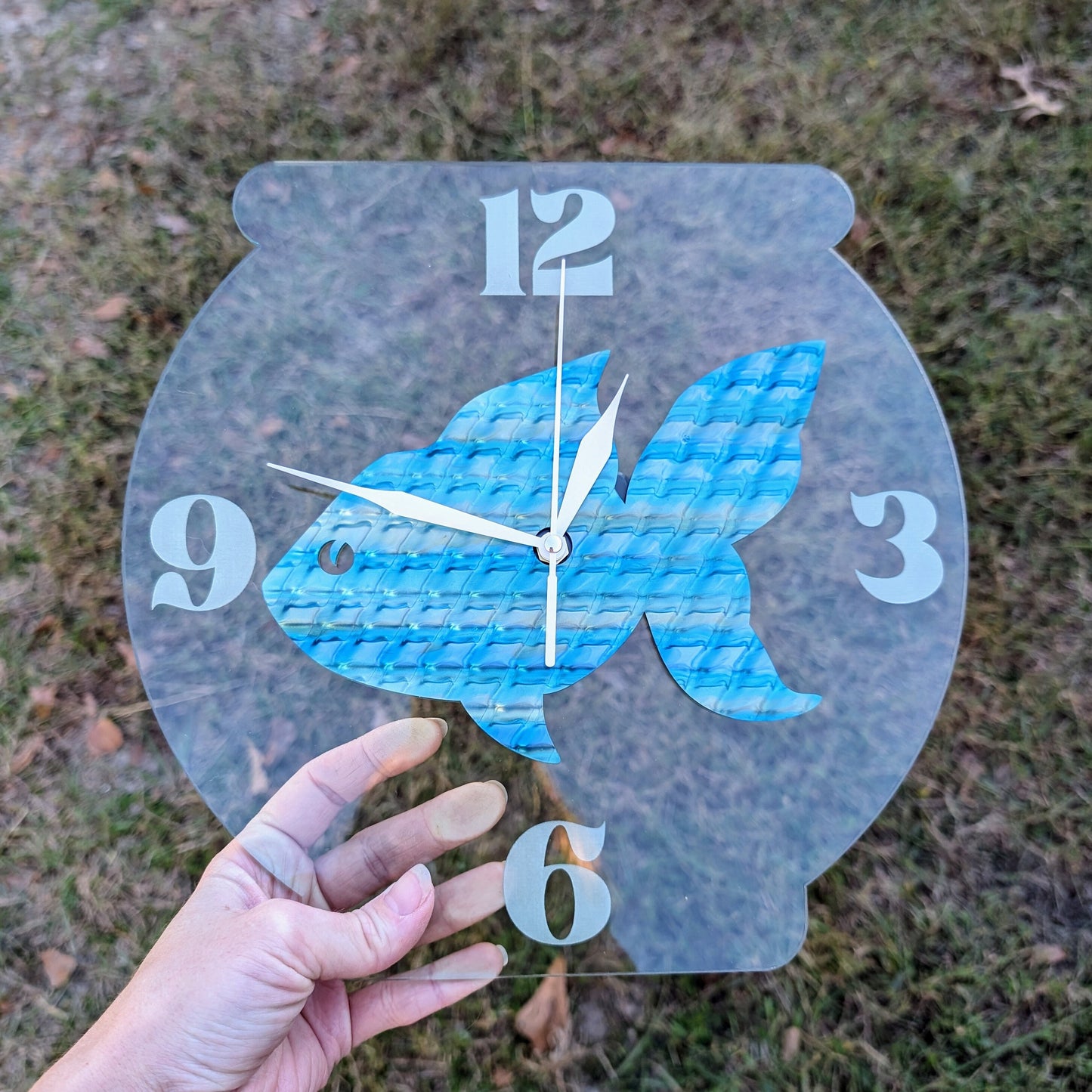 Fish Bowl Wall Clock
