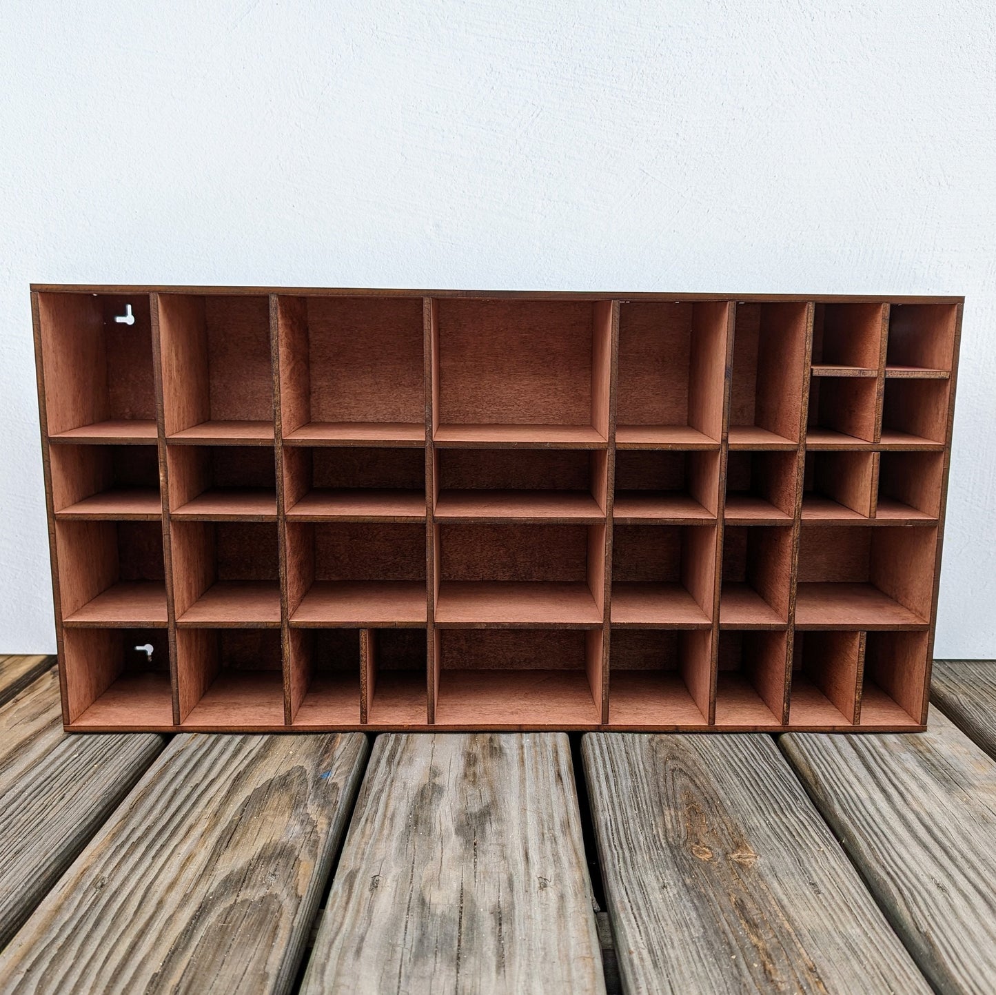 Shadow Box Wooden Display Shelf - Wall Cubby Shelf - Multiple Compartment Sizes - #3 - Trinket Shelf - Curio Cabinet