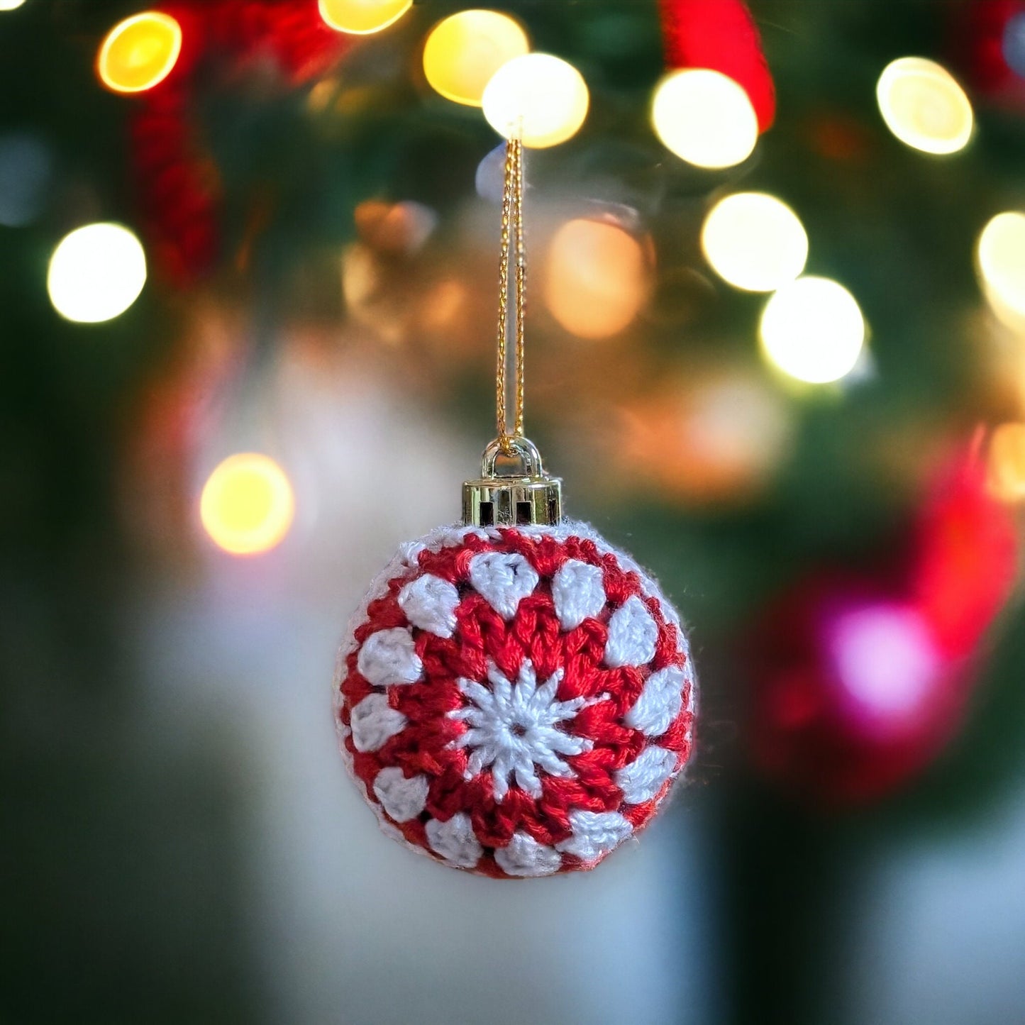 Crochet Christmas Bauble - Boho Ornament - Knit Christmas Ornament - Ornament Gift - Custom Ornament - Christmas Decorations - Cottagecore