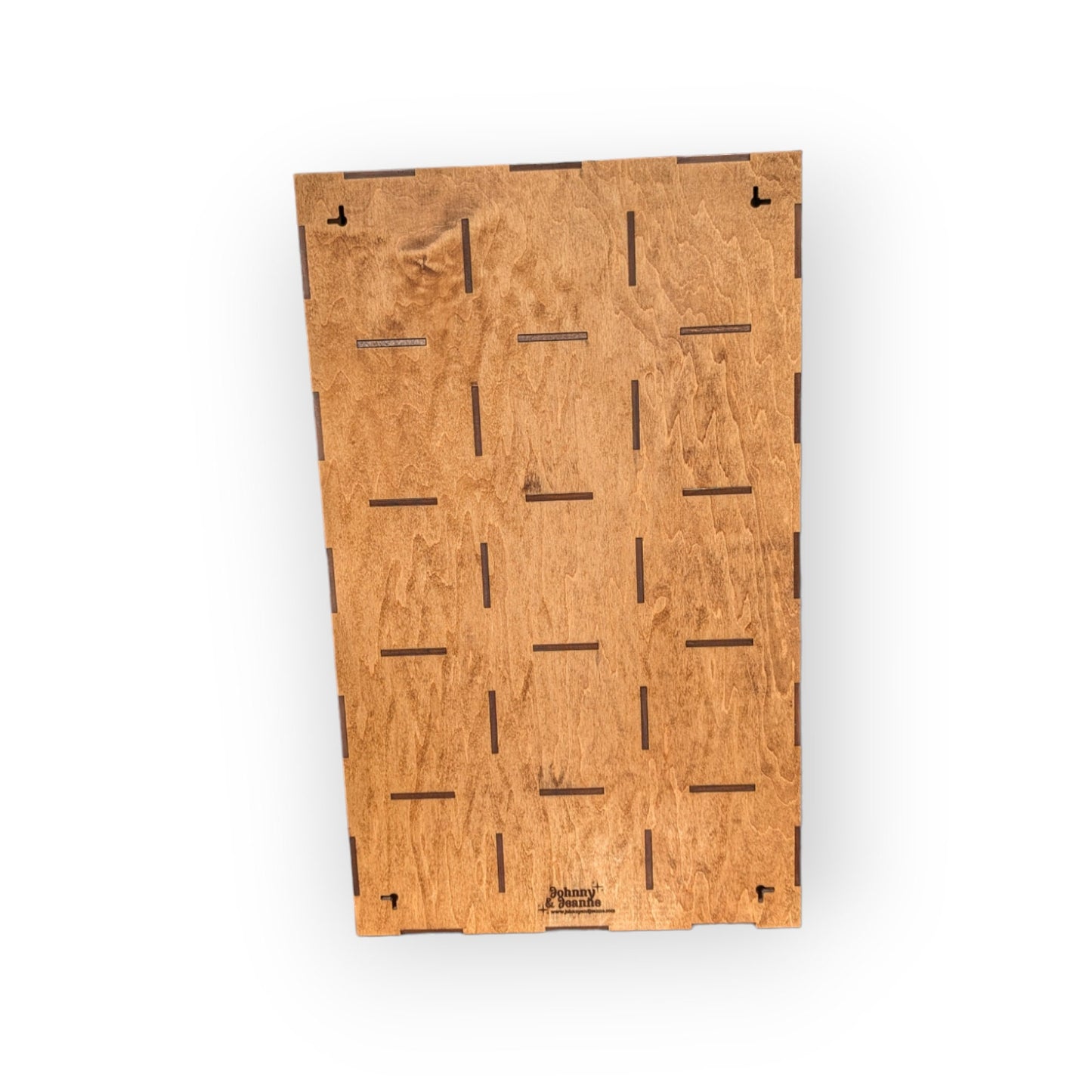 15 Compartment Wooden Display Shelf - Coffee Mug Shelf - 4.5x4.5 - Trinket Shelf - Curio Cabinet