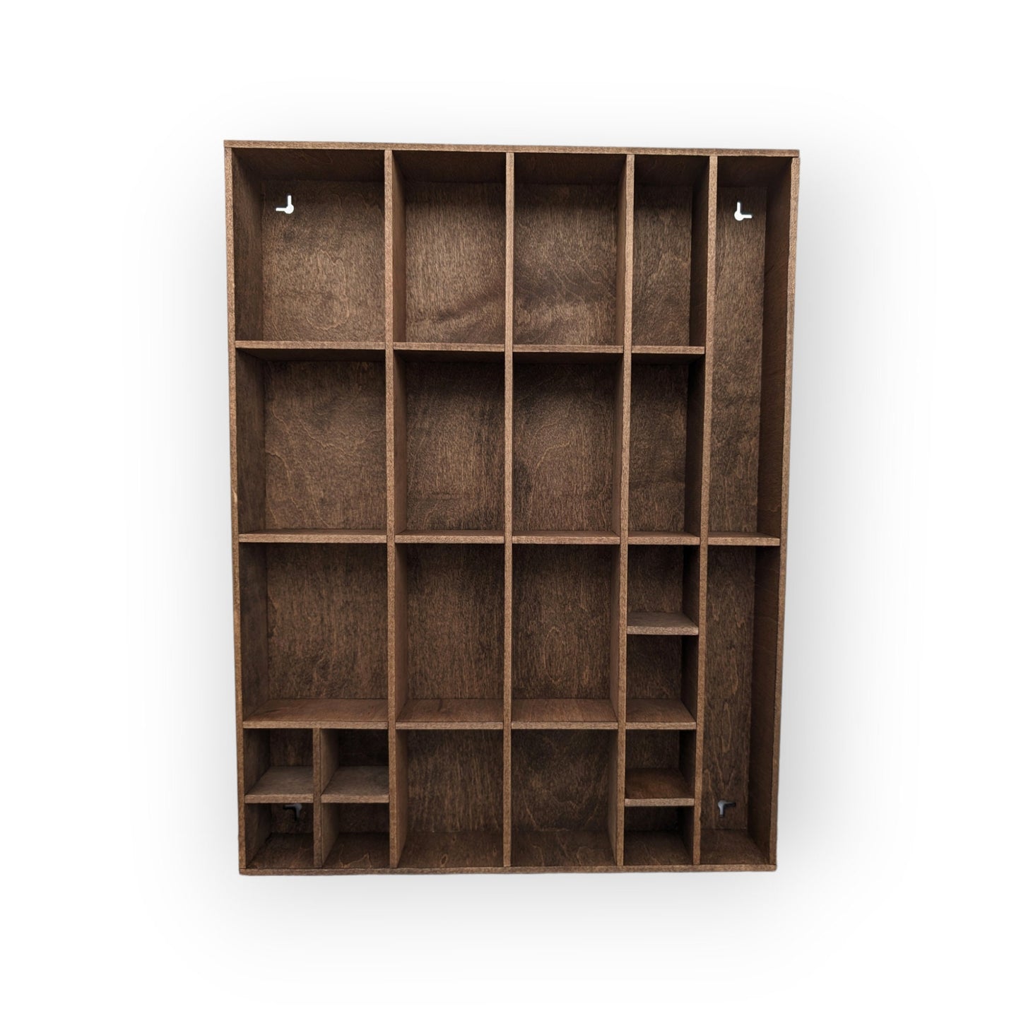 Shadow Box Wooden Display Shelf - Wall Cubby Shelf - Multiple Compartment Sizes - #1 - Trinket Shelf - Curio Cabinet
