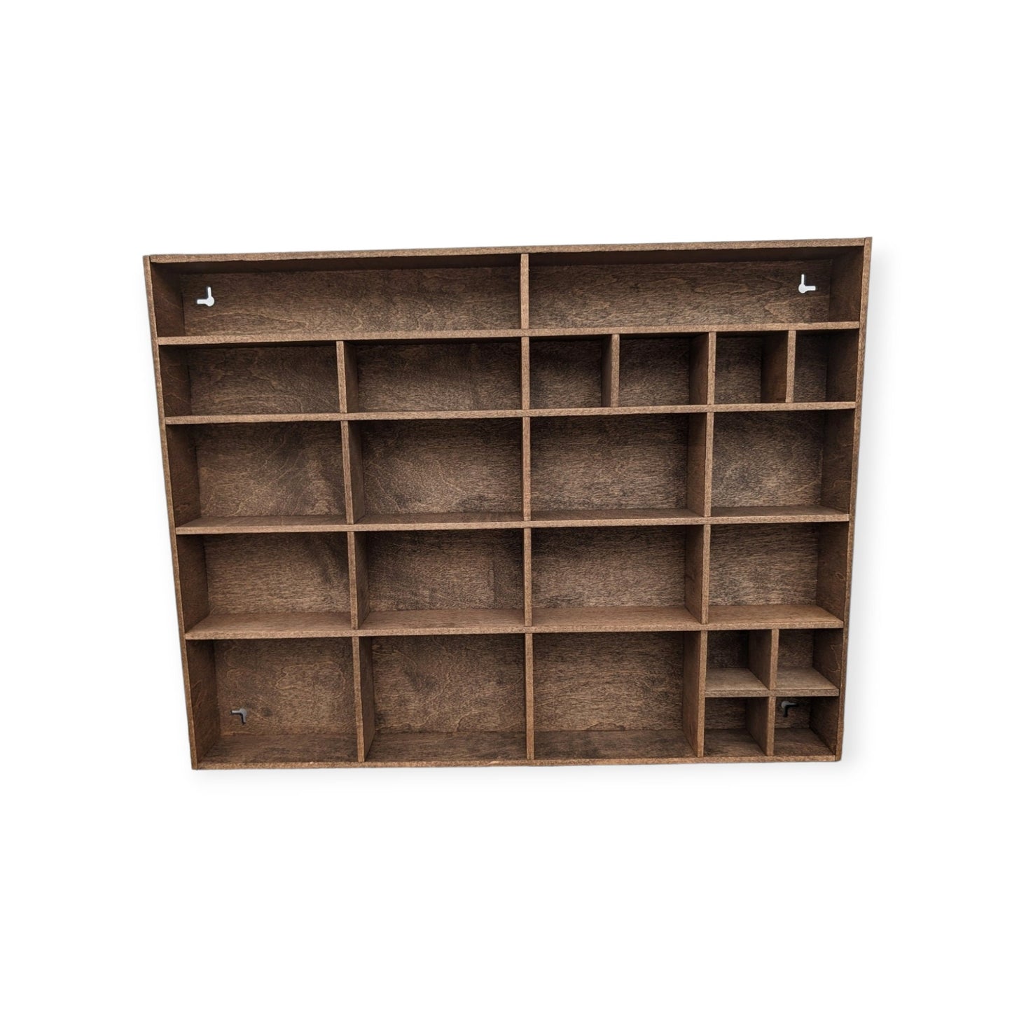 Shadow Box Wooden Display Shelf - Wall Cubby Shelf - Multiple Compartment Sizes - #1 - Trinket Shelf - Curio Cabinet