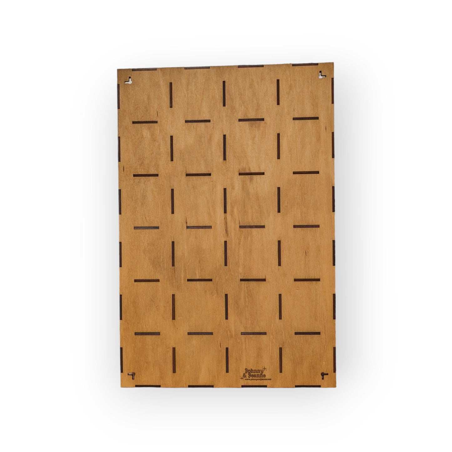 24 Compartment Wooden Display Shelf - 4x4 - Trinket Shelf - Curio Cabinet