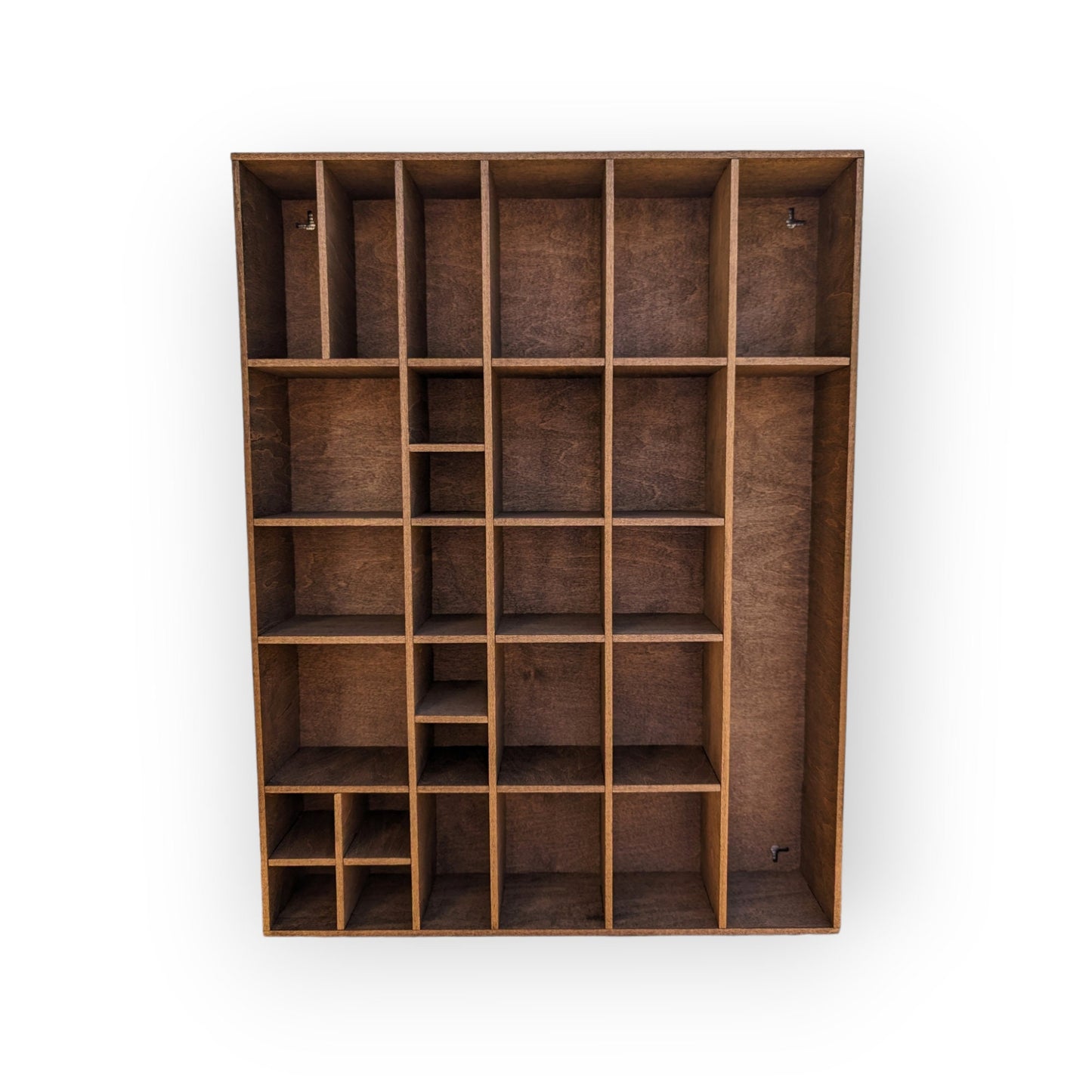 Shadow Box Wooden Display Shelf - Wall Cubby Shelf - Multiple Compartment Sizes - #7a - Trinket Shelf - Curio Cabinet