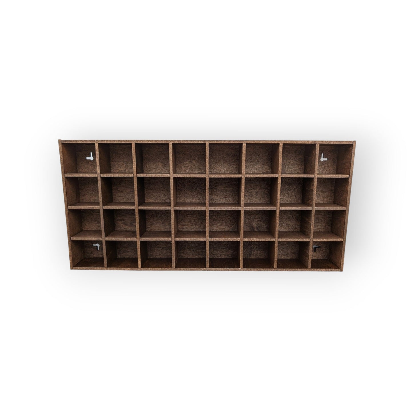 32 Compartment Wooden Display Shelf - 2x2.2 - Trinket Shelf - Curio Cabinet