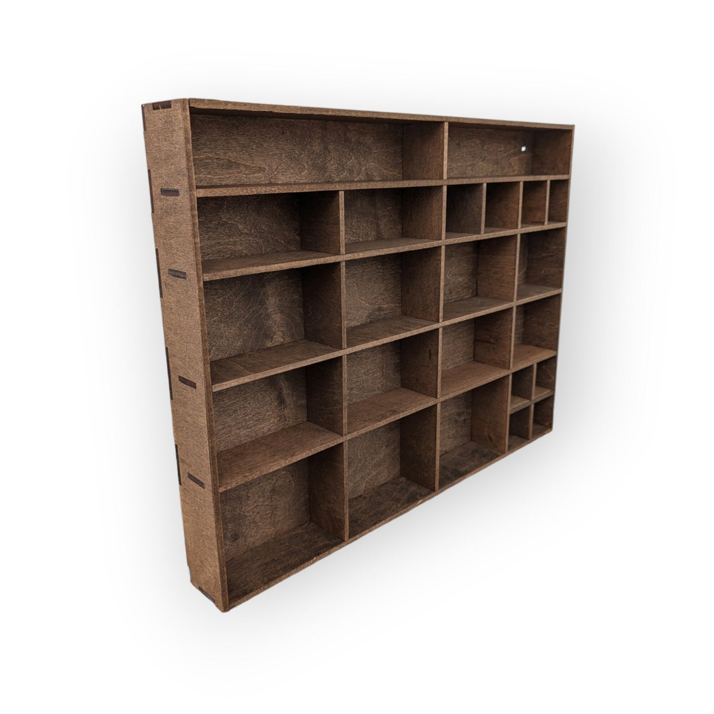 Shadow Box Wooden Display Shelf - Wall Cubby Shelf - Multiple Compartment Sizes - #1 - Trinket Shelf - Curio Cabinet