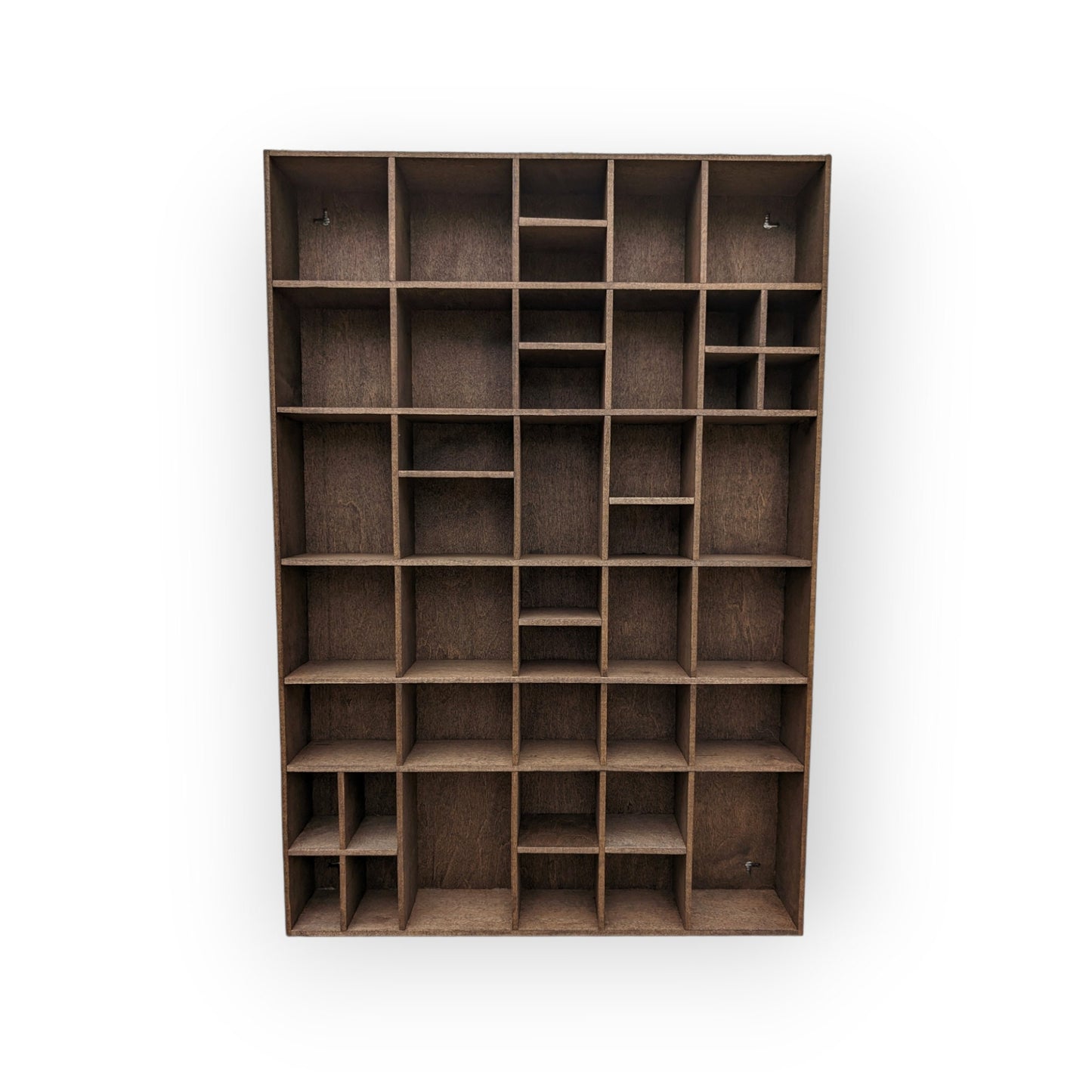 Shadow Box Wooden Display Shelf - Wall Cubby Shelf - Multiple Compartment Sizes - #5 - Trinket Shelf - Curio Cabinet