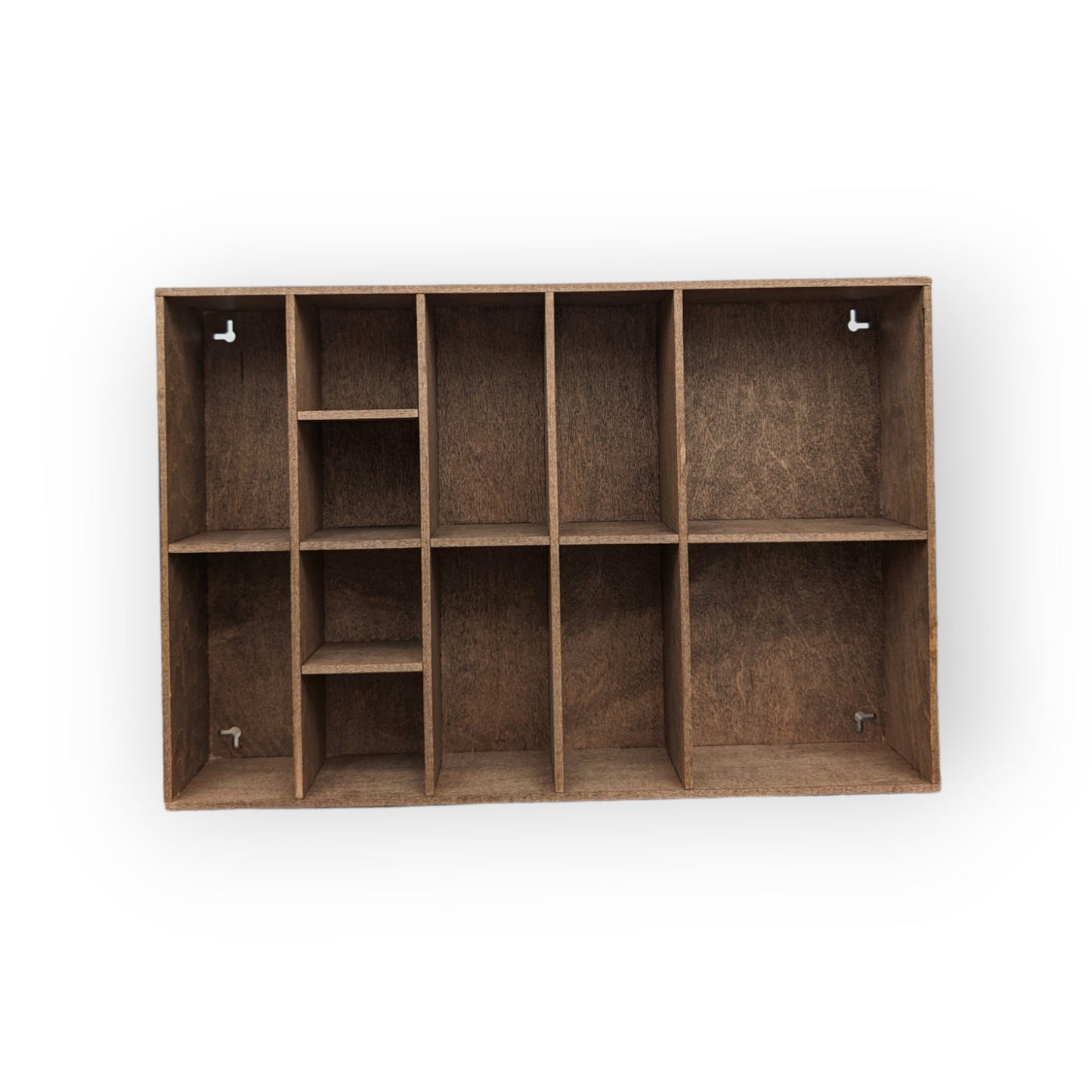 Shadow Box Wooden Display Shelf - Wall Cubby Shelf - Multiple Compartment Sizes - #9 - Trinket Shelf - Curio Cabinet
