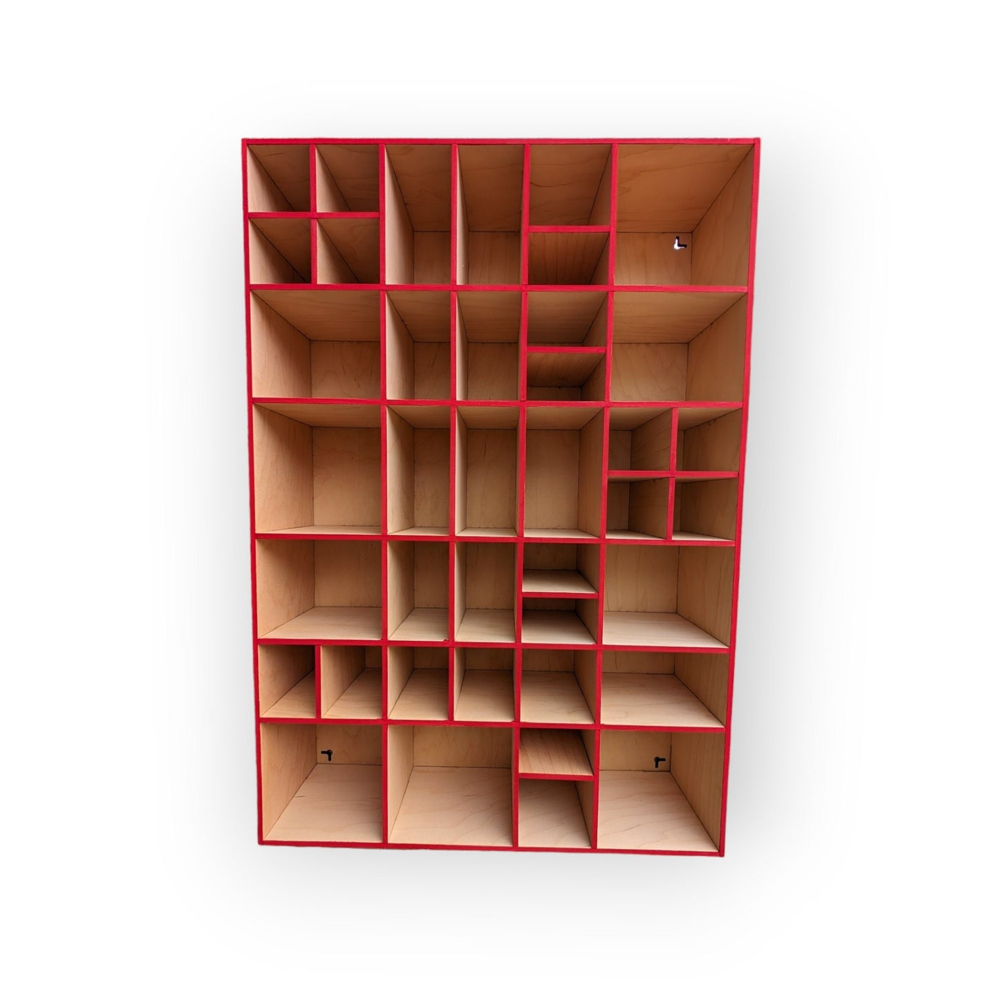 Shadow Box Wooden Display Shelf - Wall Cubby Shelf - Multiple Compartment Sizes - #8 - Trinket Shelf - Curio Cabinet