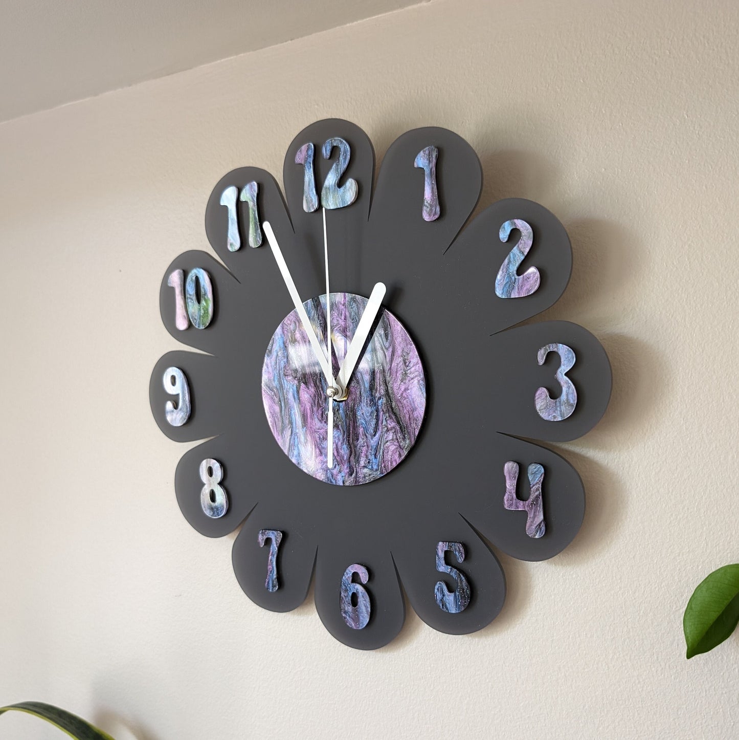 Galaxy Daisy Wall Clock