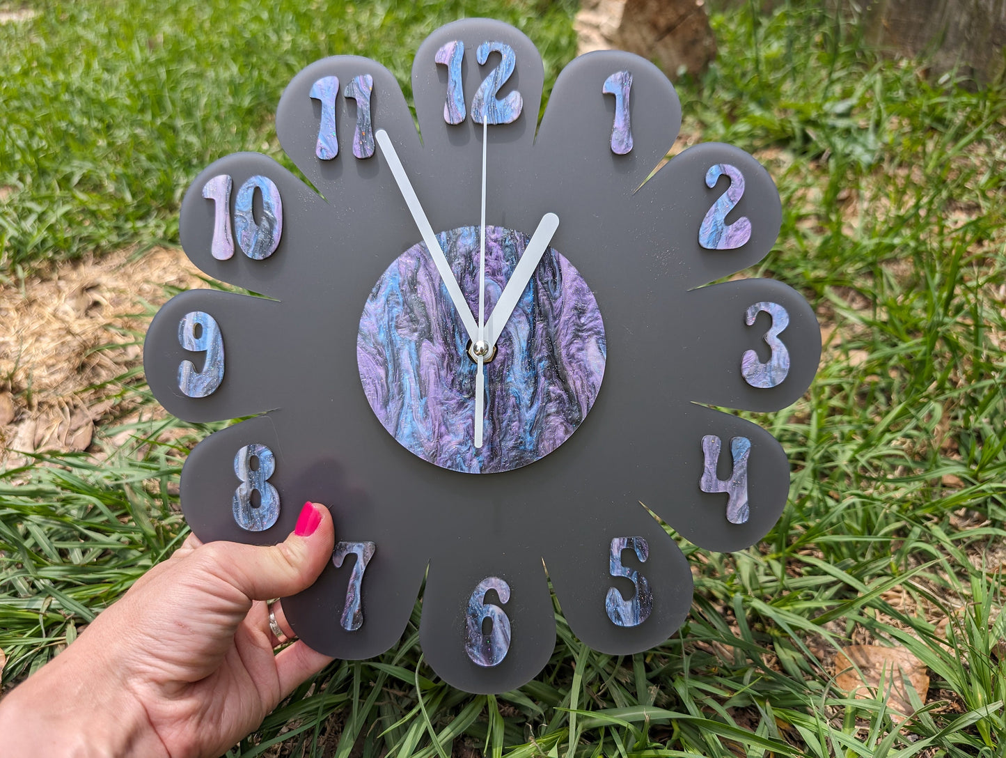 Galaxy Daisy Wall Clock