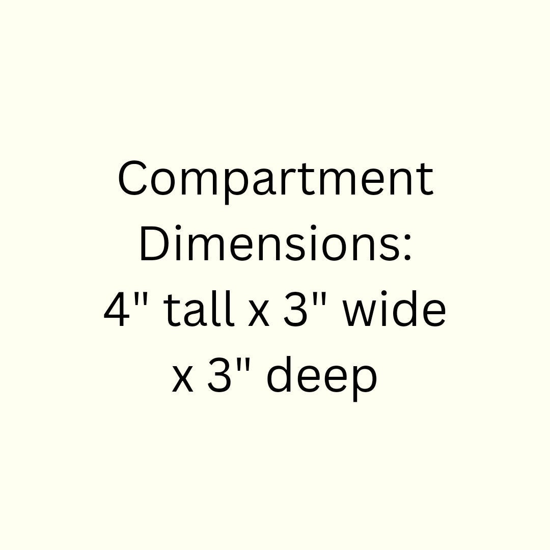 32 Compartment Wooden Display Shelf - 4x3 - Trinket Shelf - Curio Cabinet