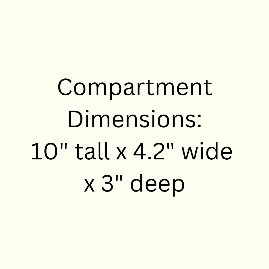 5 Compartment Wooden Display Shelf - 10x4.2 - Trinket Shelf - Curio Cabinet