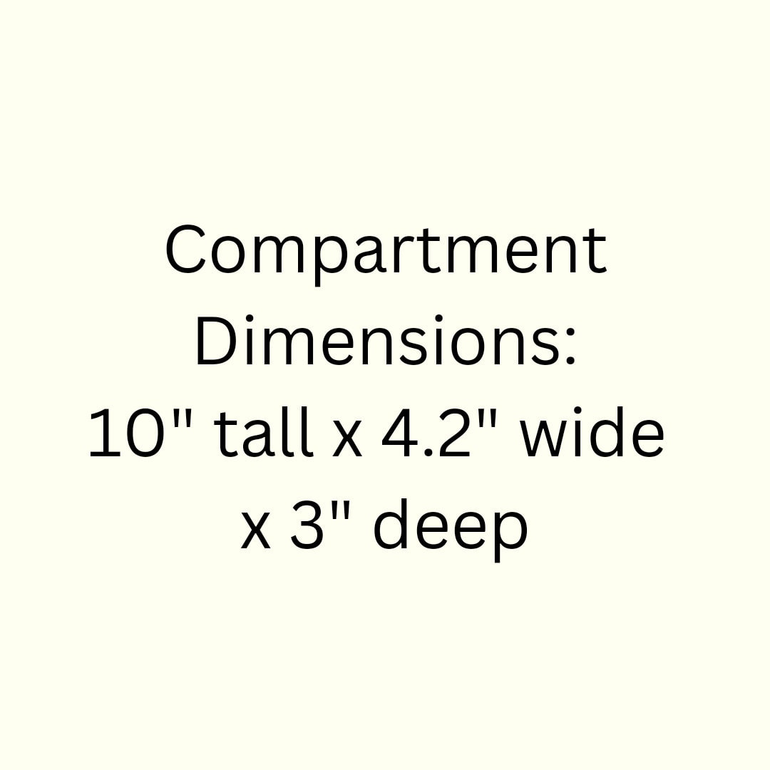 5 Compartment Wooden Display Shelf - 10x4.2 - Trinket Shelf - Curio Cabinet