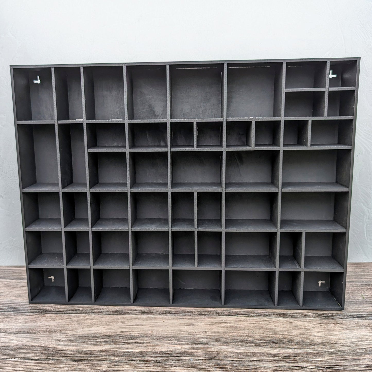Shadow Box Wooden Display Shelf - Wall Cubby Shelf - Multiple Compartment Sizes - #2 - Trinket Shelf - Curio Cabinet
