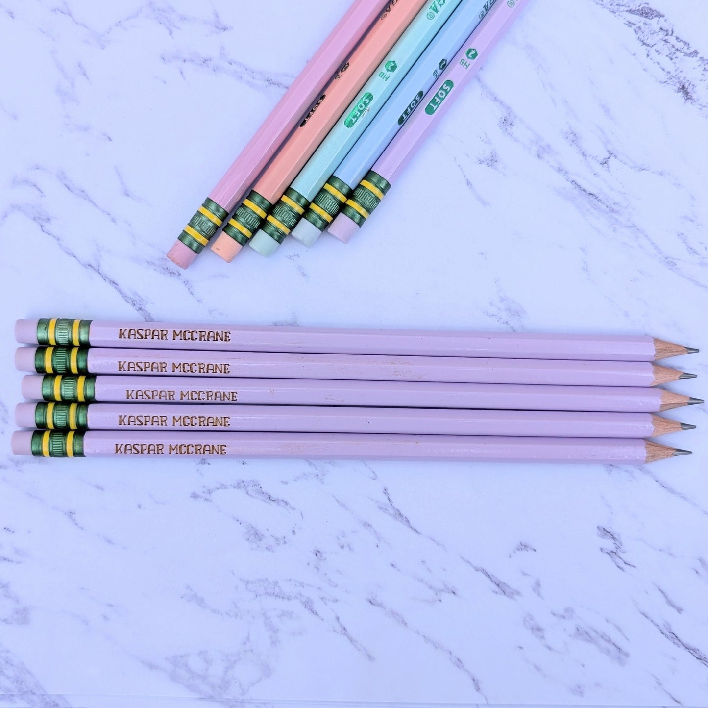 Personalized Gold Filled Pastel Pencils