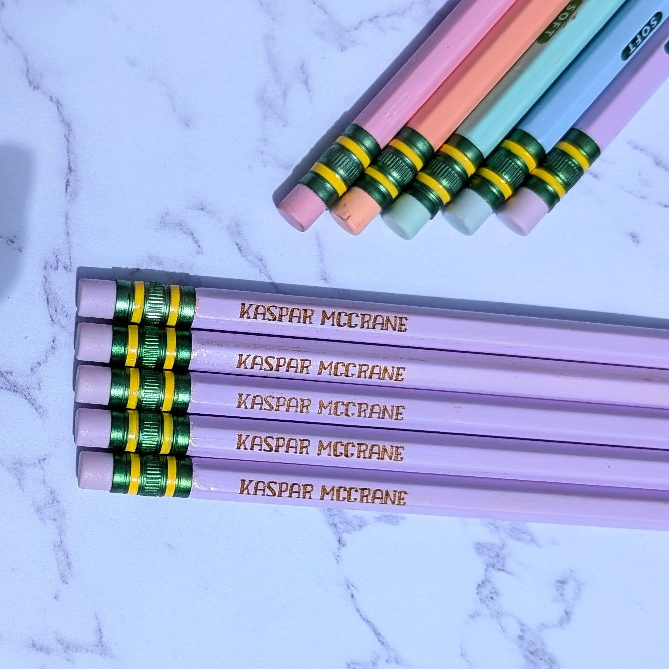 Personalized Gold Filled Pastel Pencils