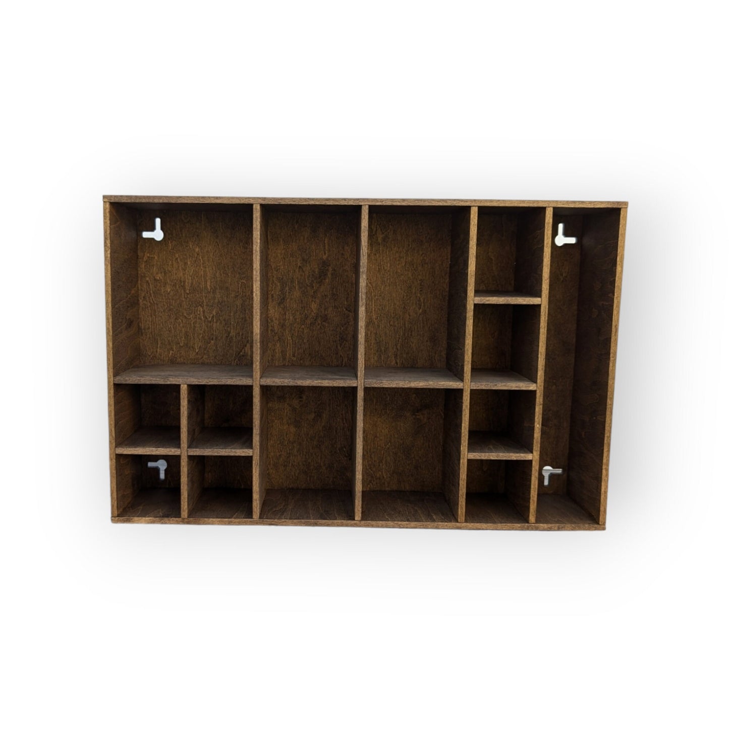 Shadow Box Wooden Display Shelf - Wall Cubby Shelf - Multiple Compartment Sizes - #4a - Trinket Shelf - Curio Cabinet