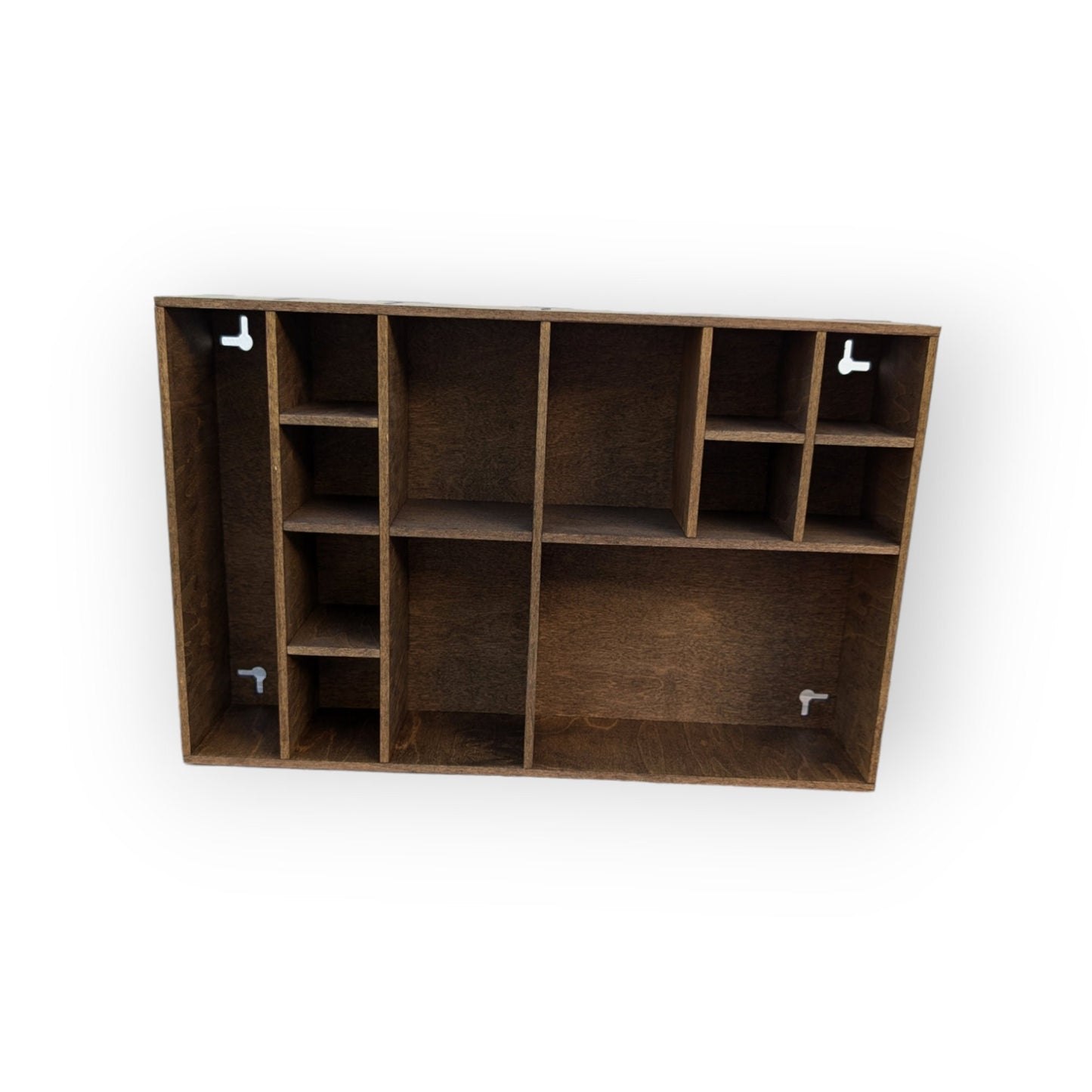 Shadow Box Wooden Display Shelf - Wall Cubby Shelf - Multiple Compartment Sizes - #4b - Trinket Shelf - Curio Cabinet